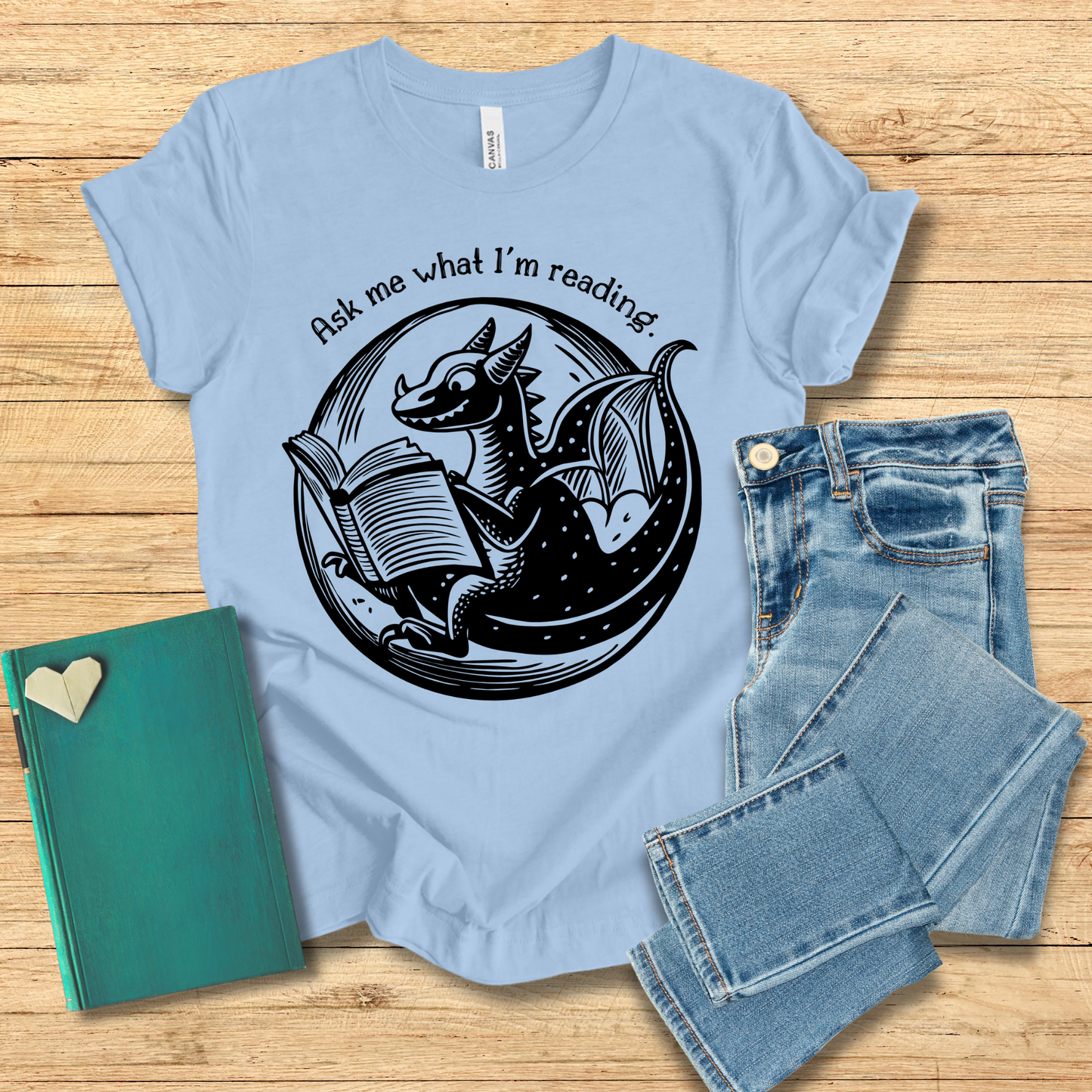 Ask Me What I'm Reading Dragon Tee