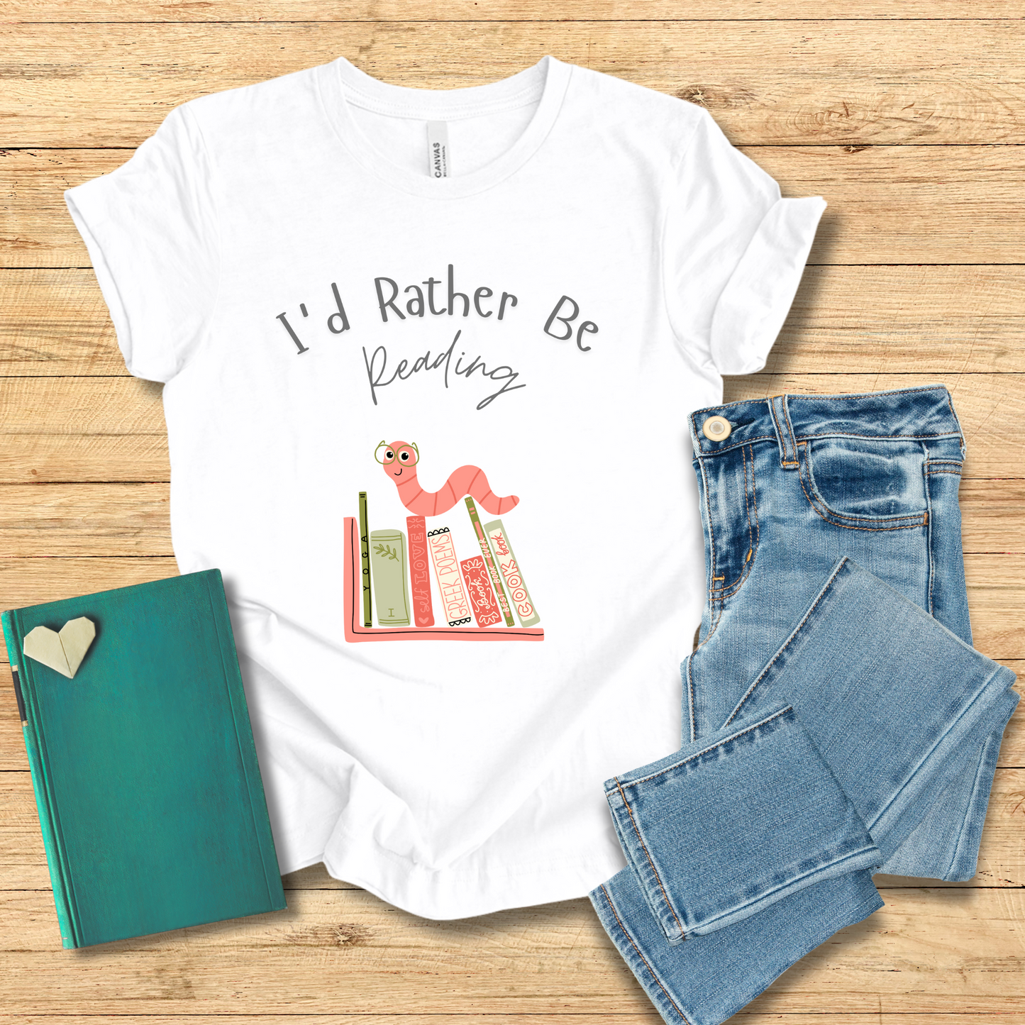 Bookworm I'd Rather Be Reading Tee