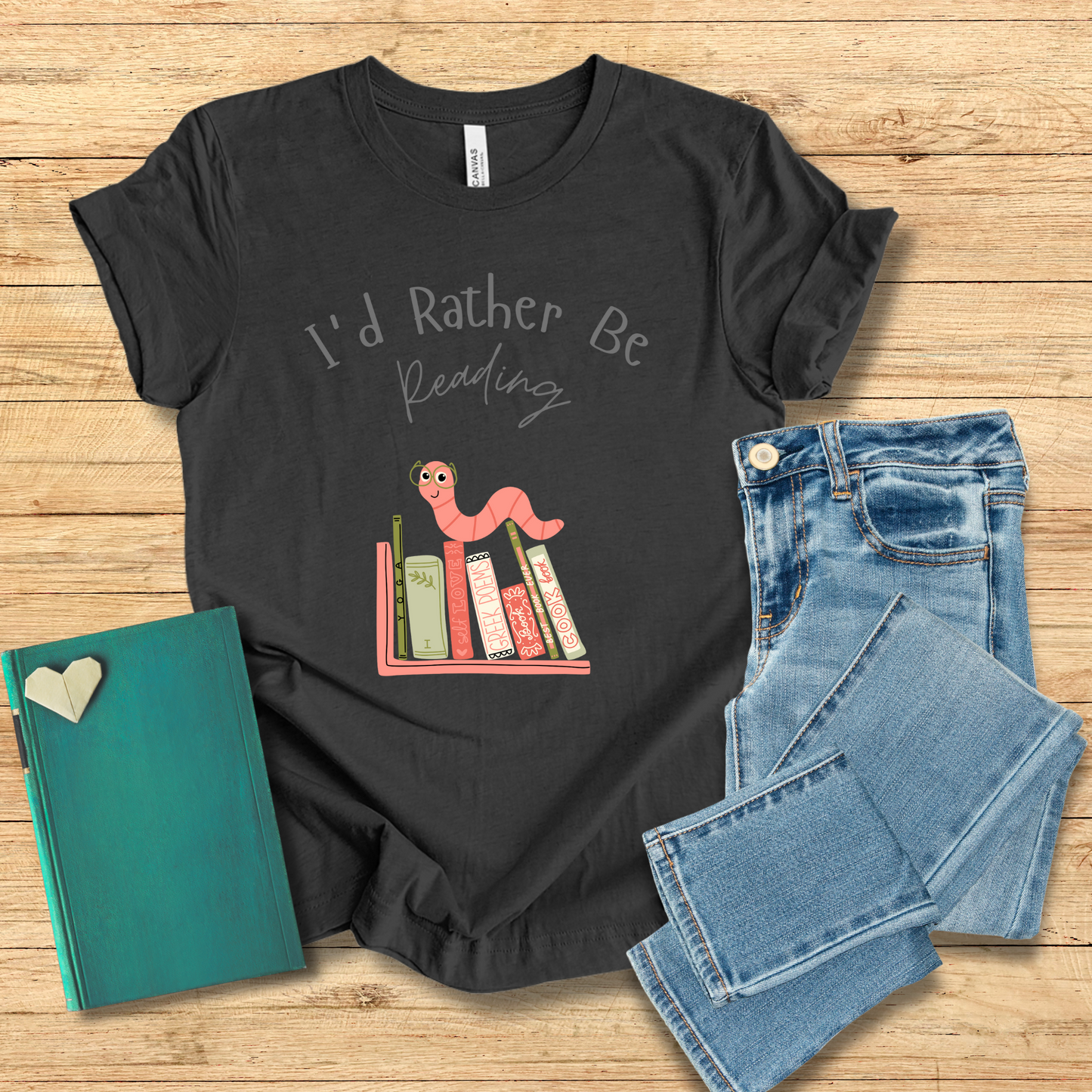 Bookworm I'd Rather Be Reading Tee