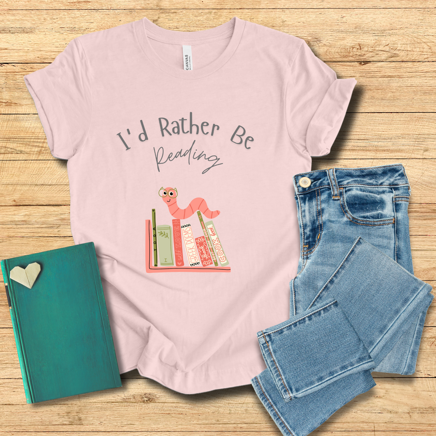Bookworm I'd Rather Be Reading Tee