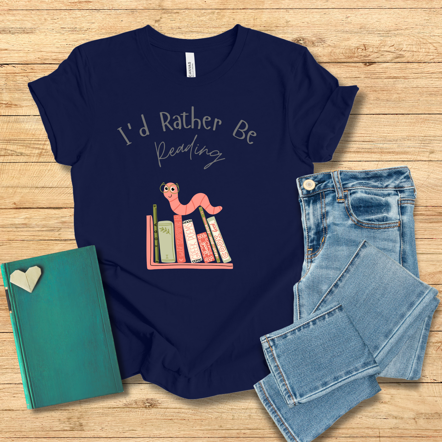 Bookworm I'd Rather Be Reading Tee