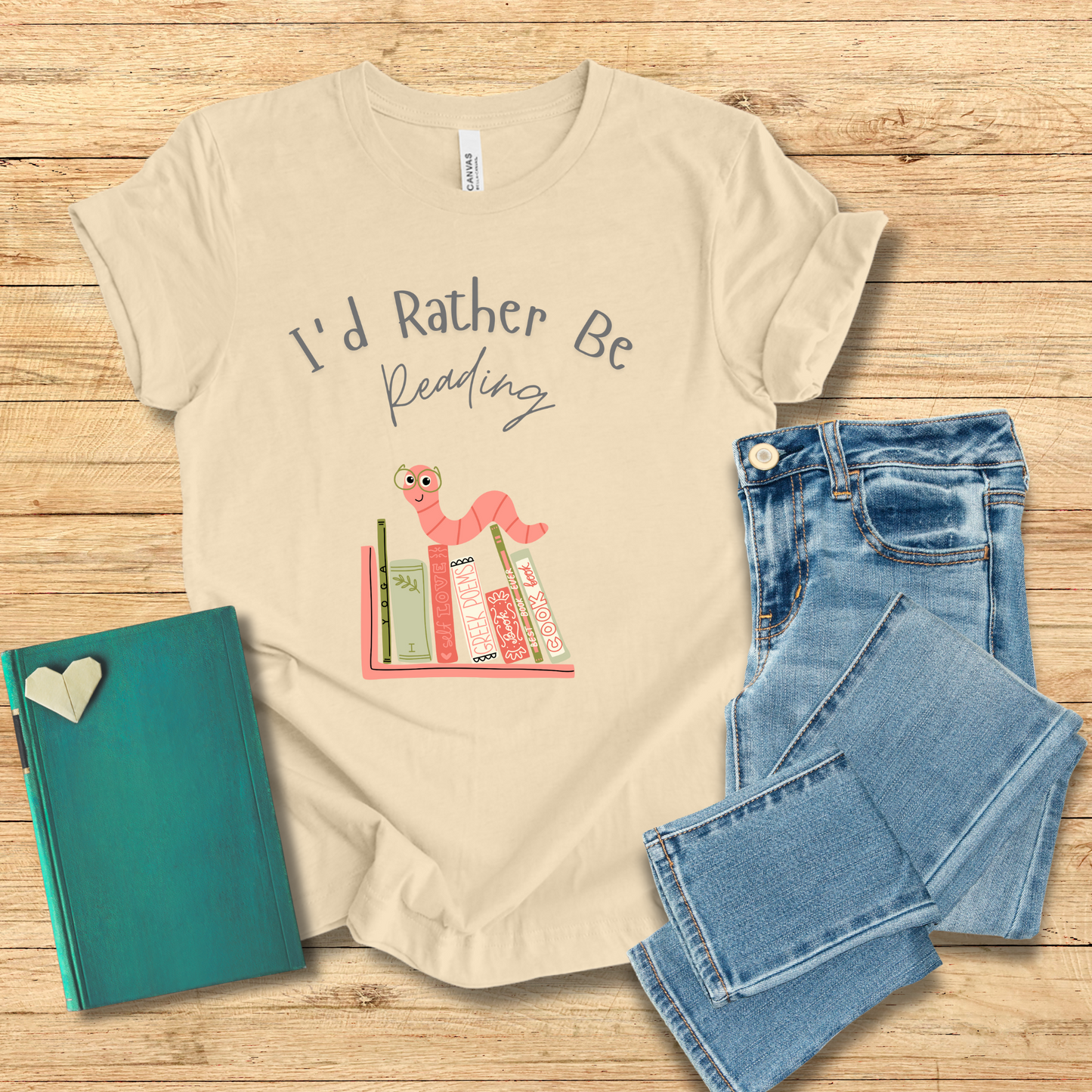 Bookworm I'd Rather Be Reading Tee