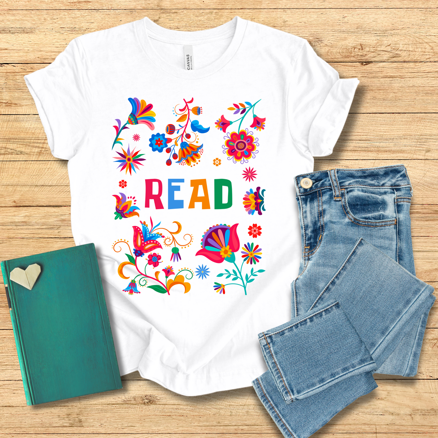 Bright Flowers Read Tee