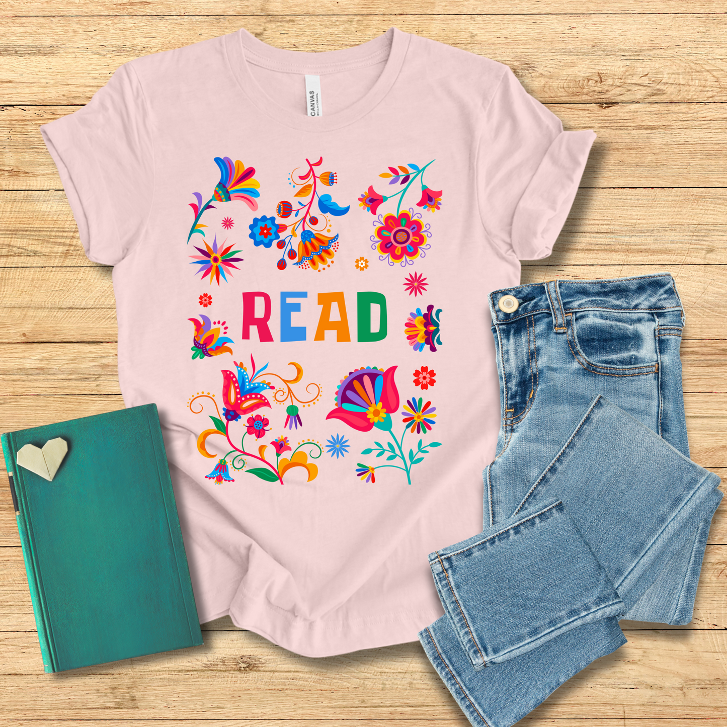 Bright Flowers Read Tee
