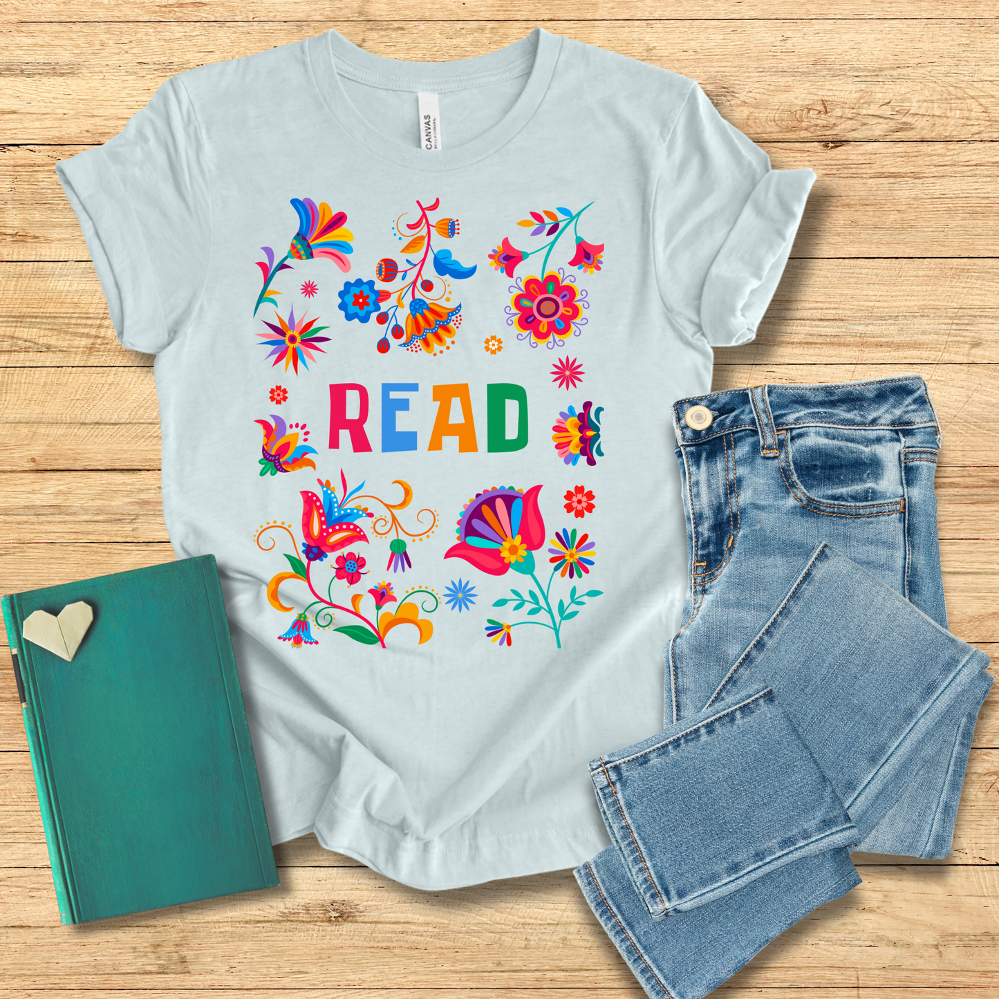 Bright Flowers Read Tee