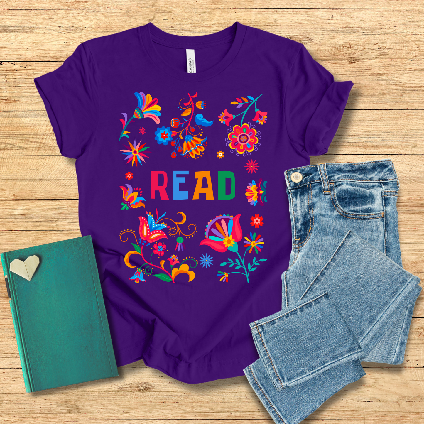 Bright Flowers Read Tee