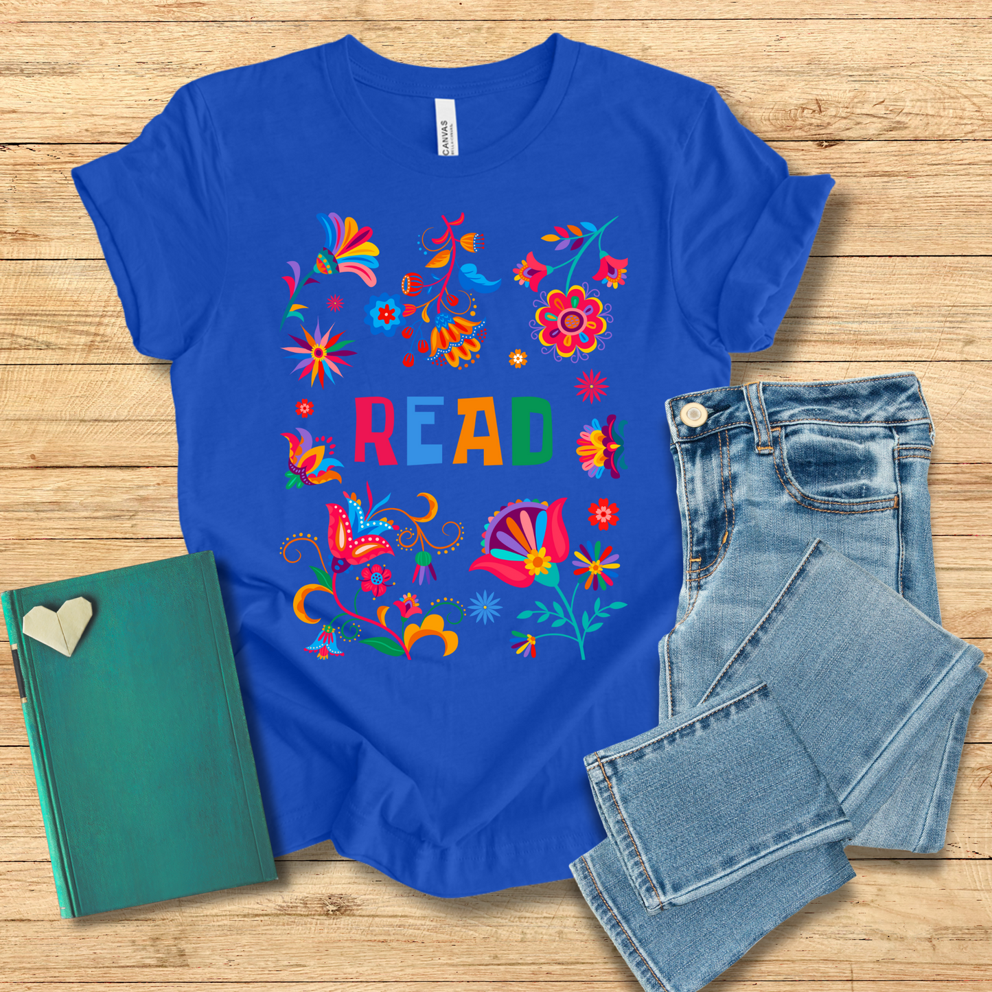 Bright Flowers Read Tee
