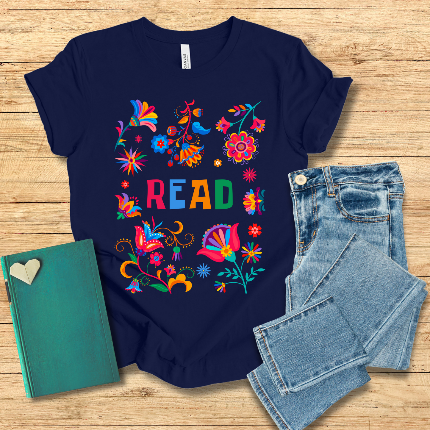 Bright Flowers Read Tee