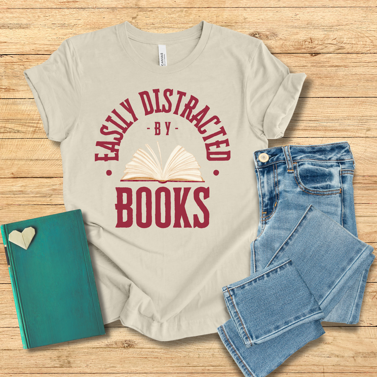 Easily Distracted By Books Tee