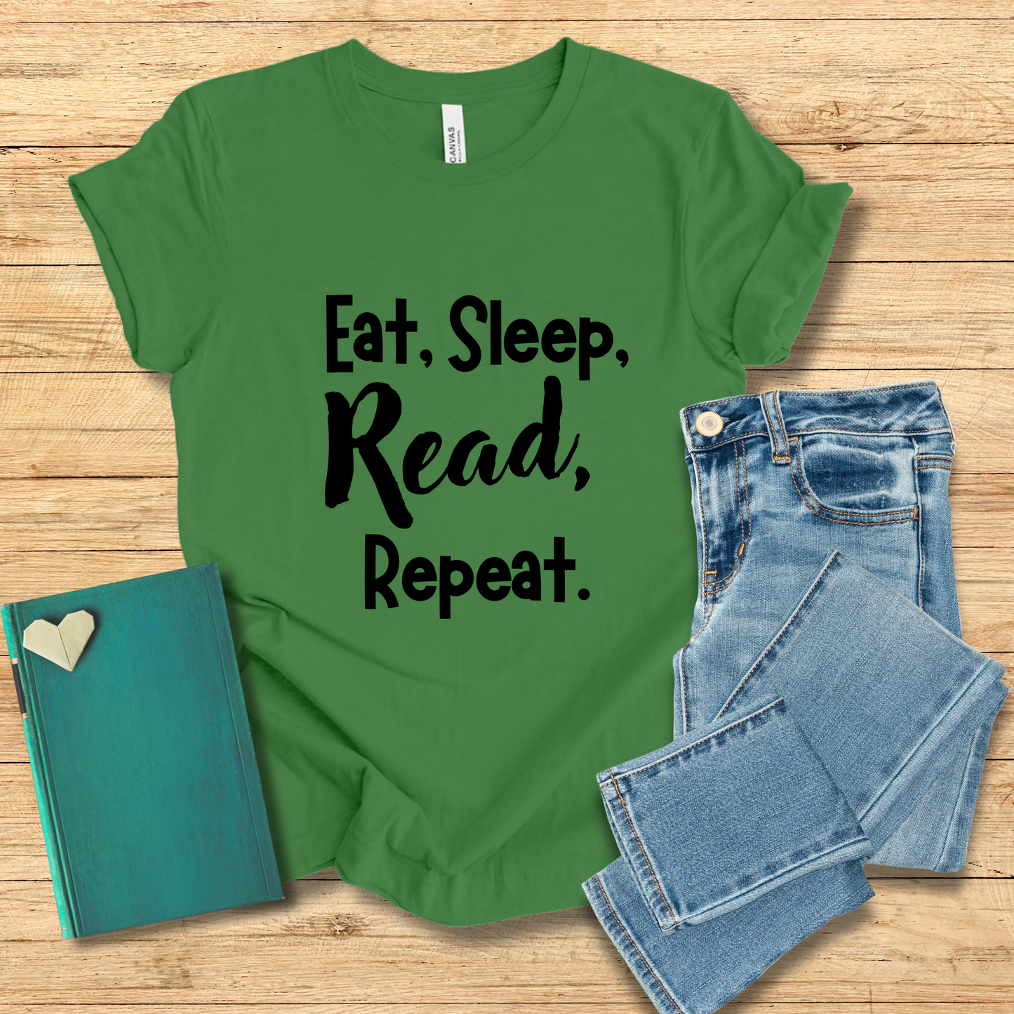 Eat, Sleep, Read, Repeat Tee