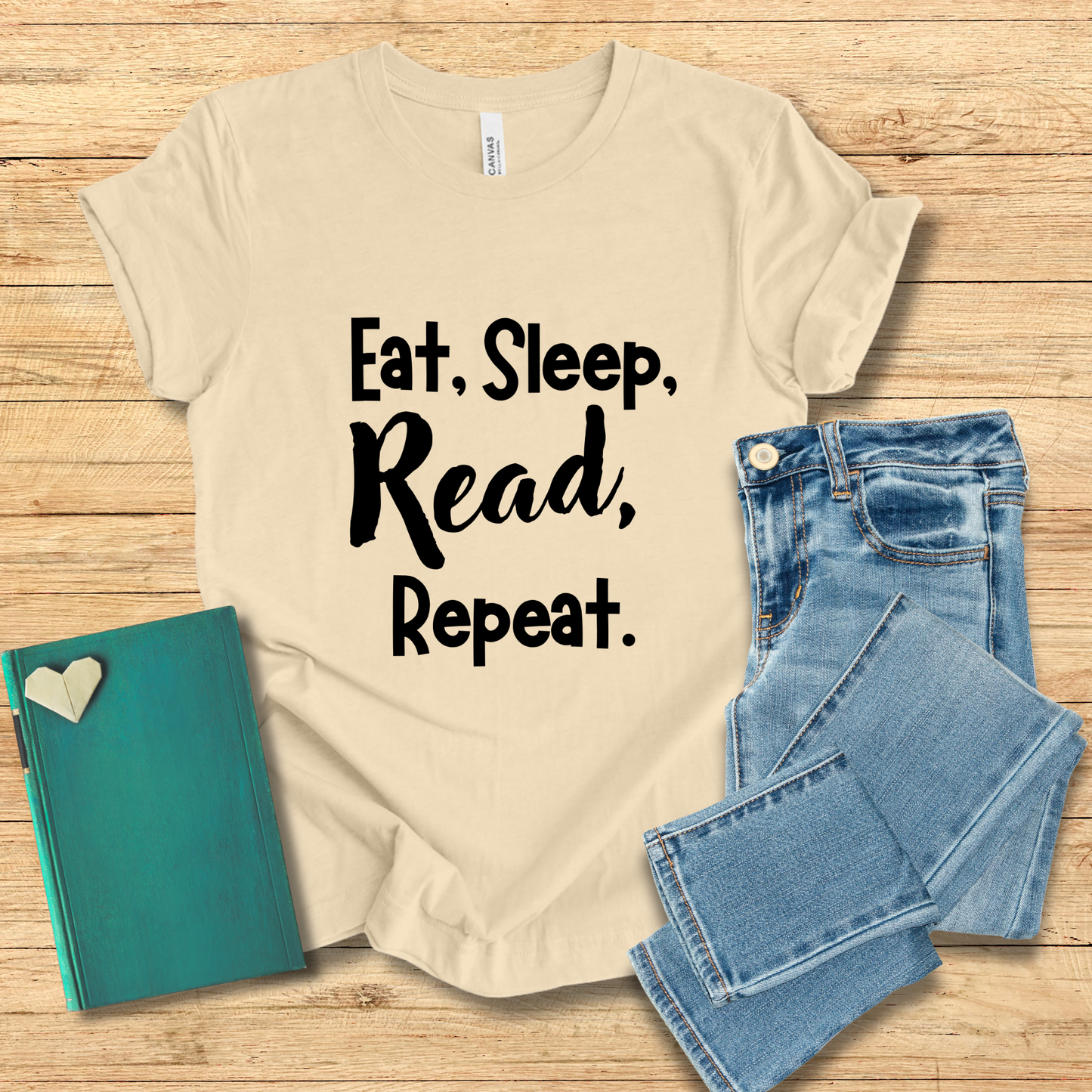 Eat, Sleep, Read, Repeat Tee