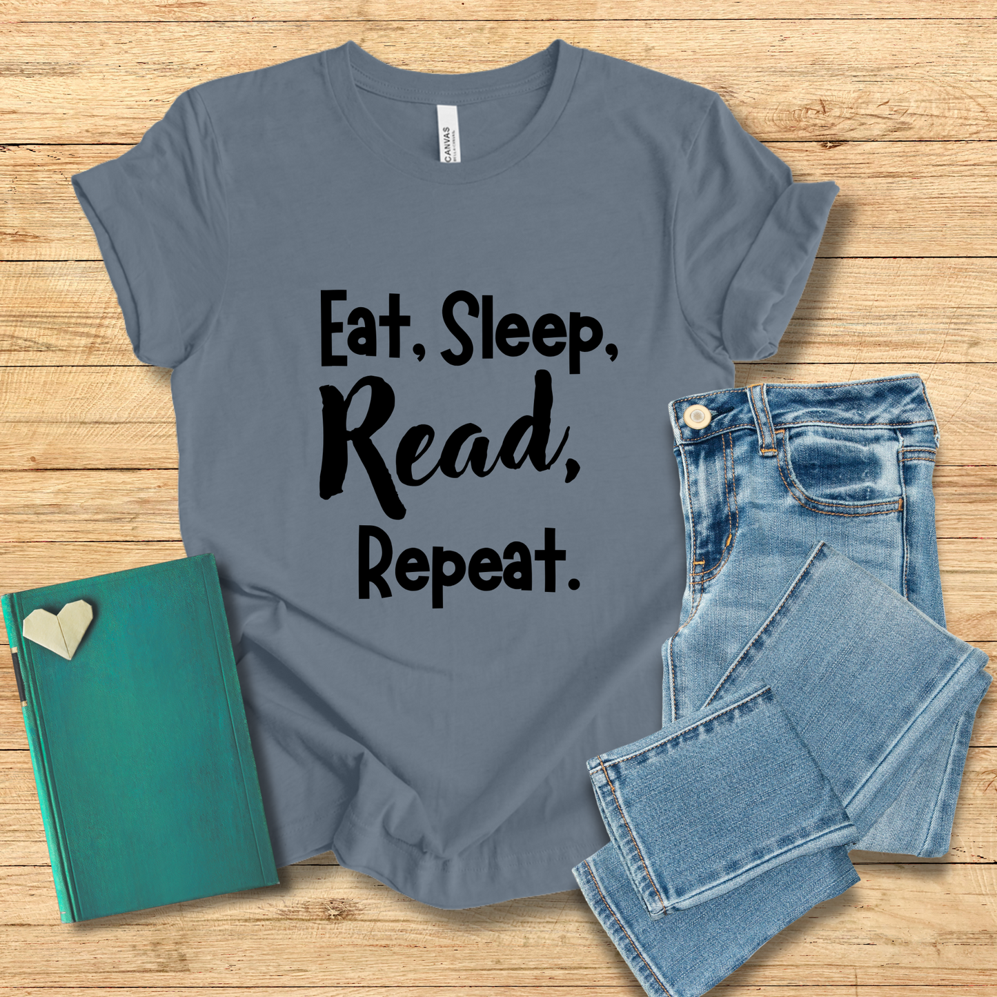 Eat, Sleep, Read, Repeat Tee