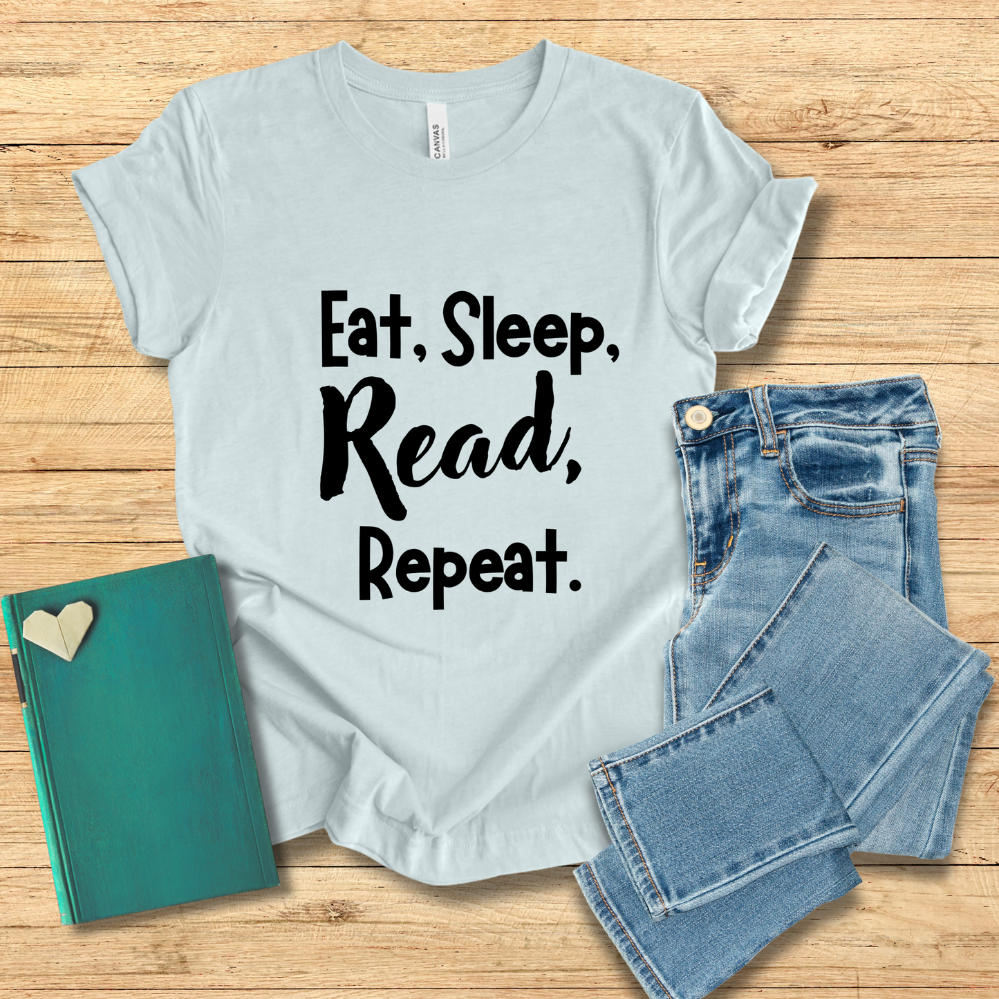 Eat, Sleep, Read, Repeat Tee