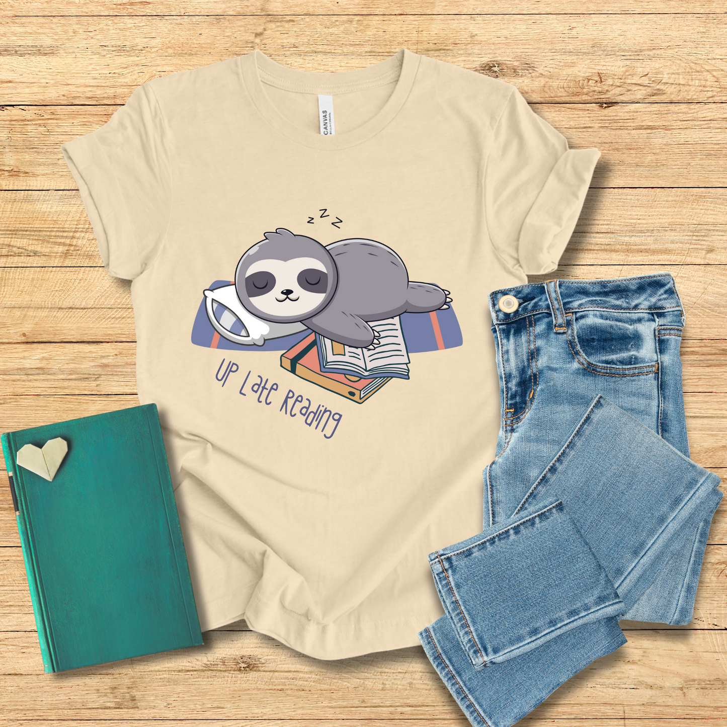 Up Late Reading Tee