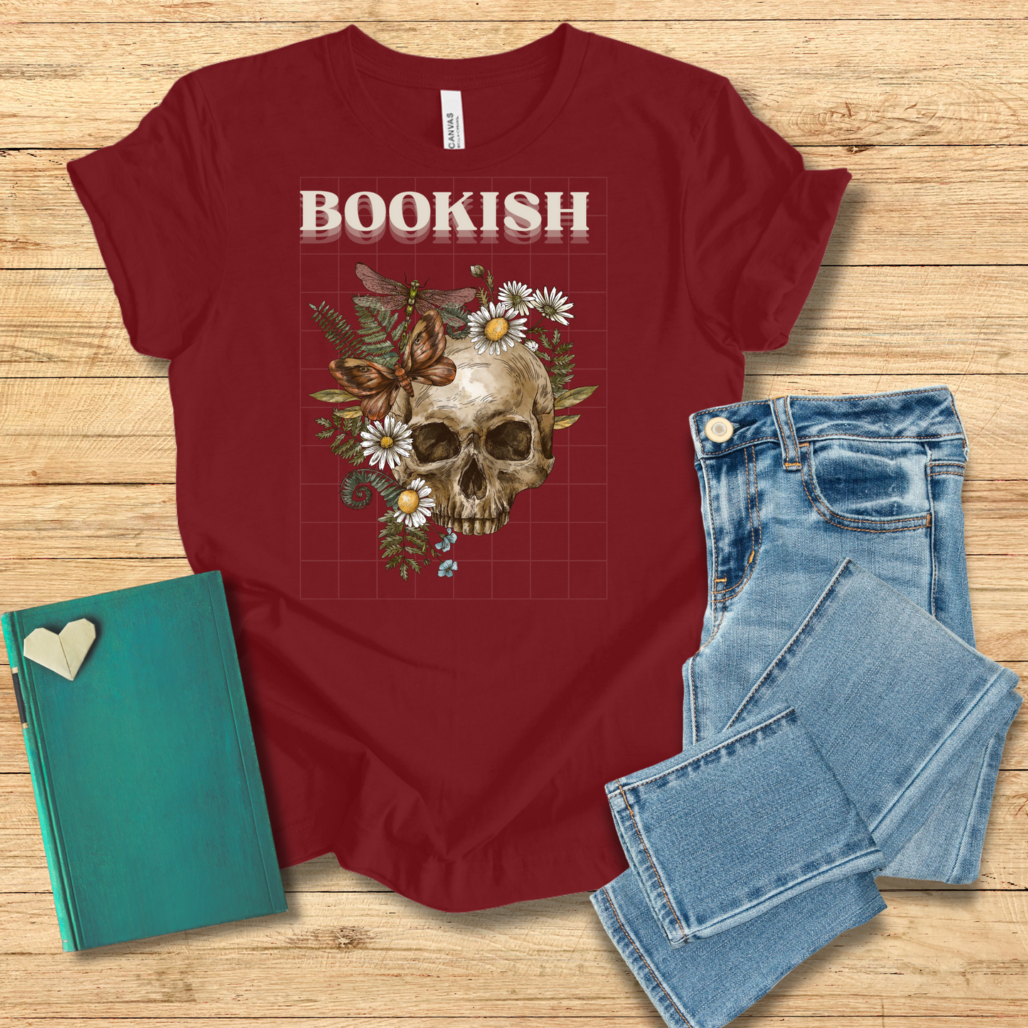 Bookish Skull Tee