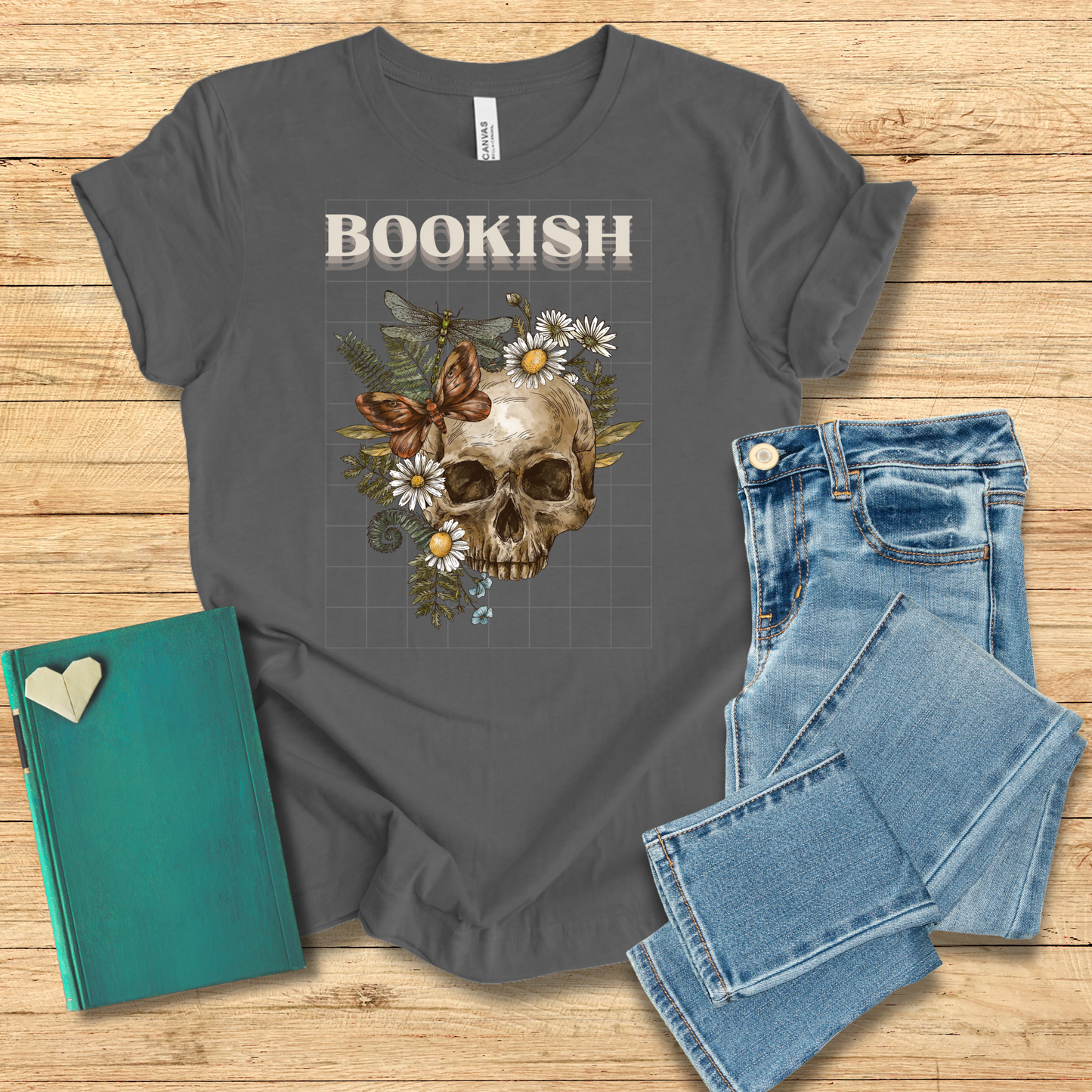 Bookish Skull Tee