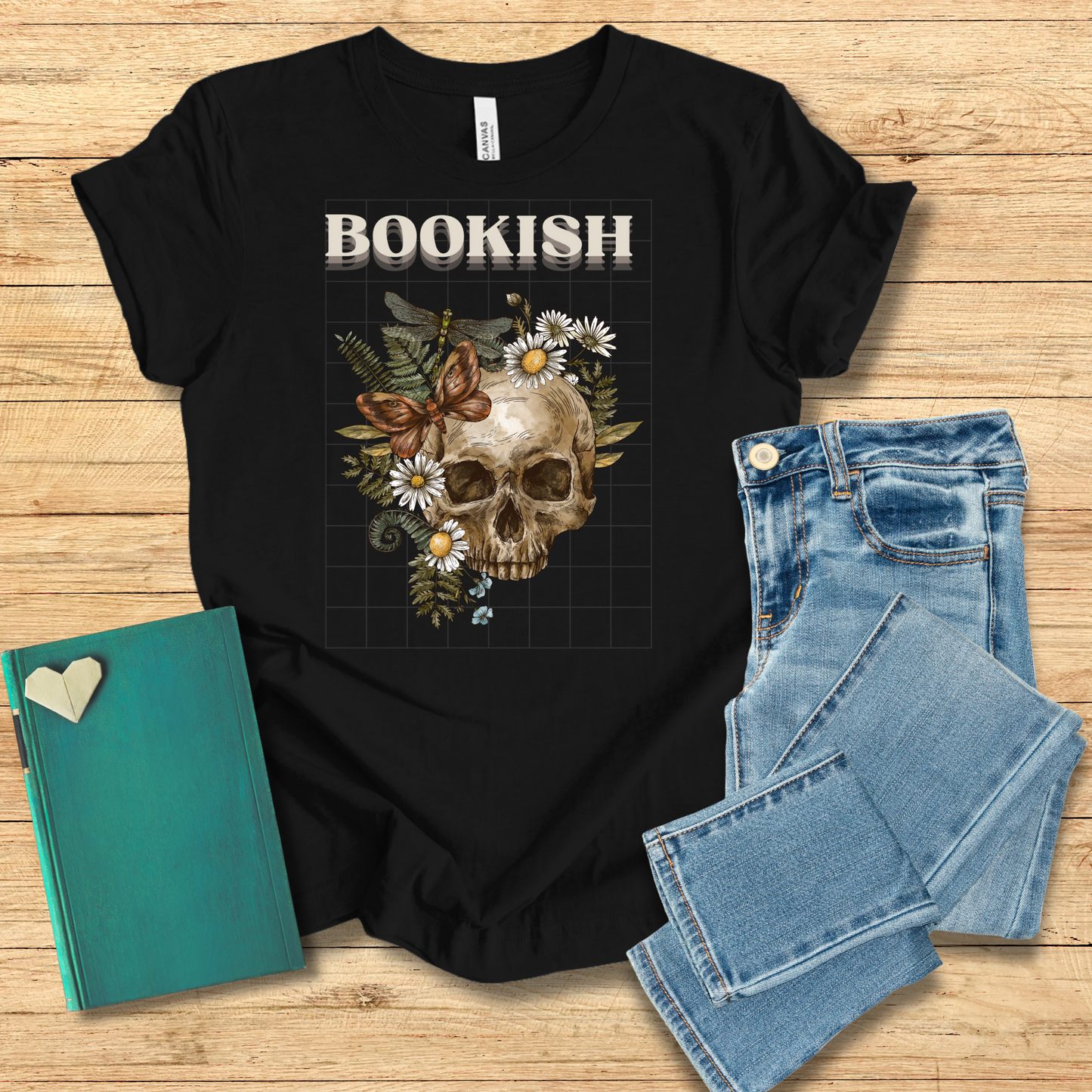 Bookish Skull Tee