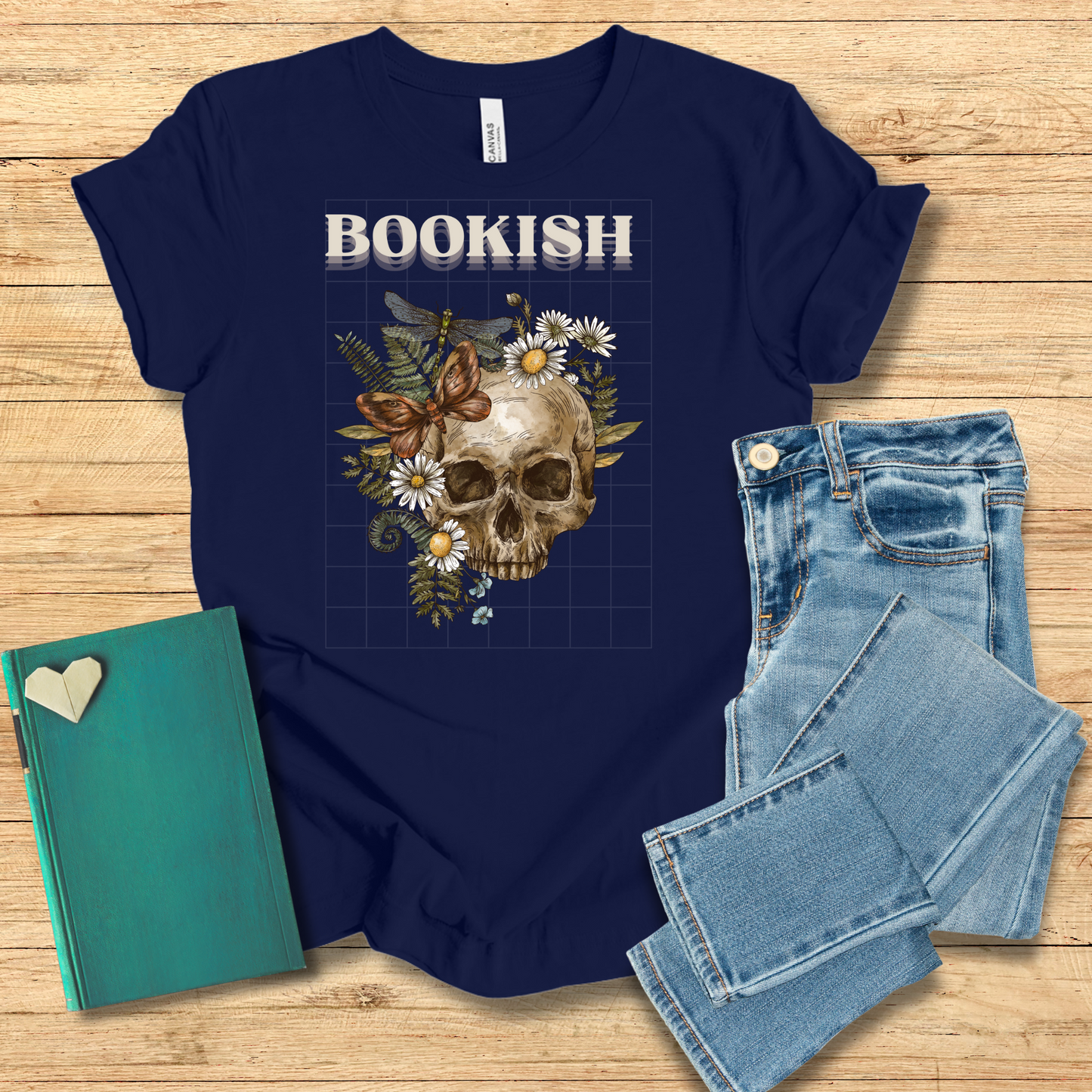 Bookish Skull Tee