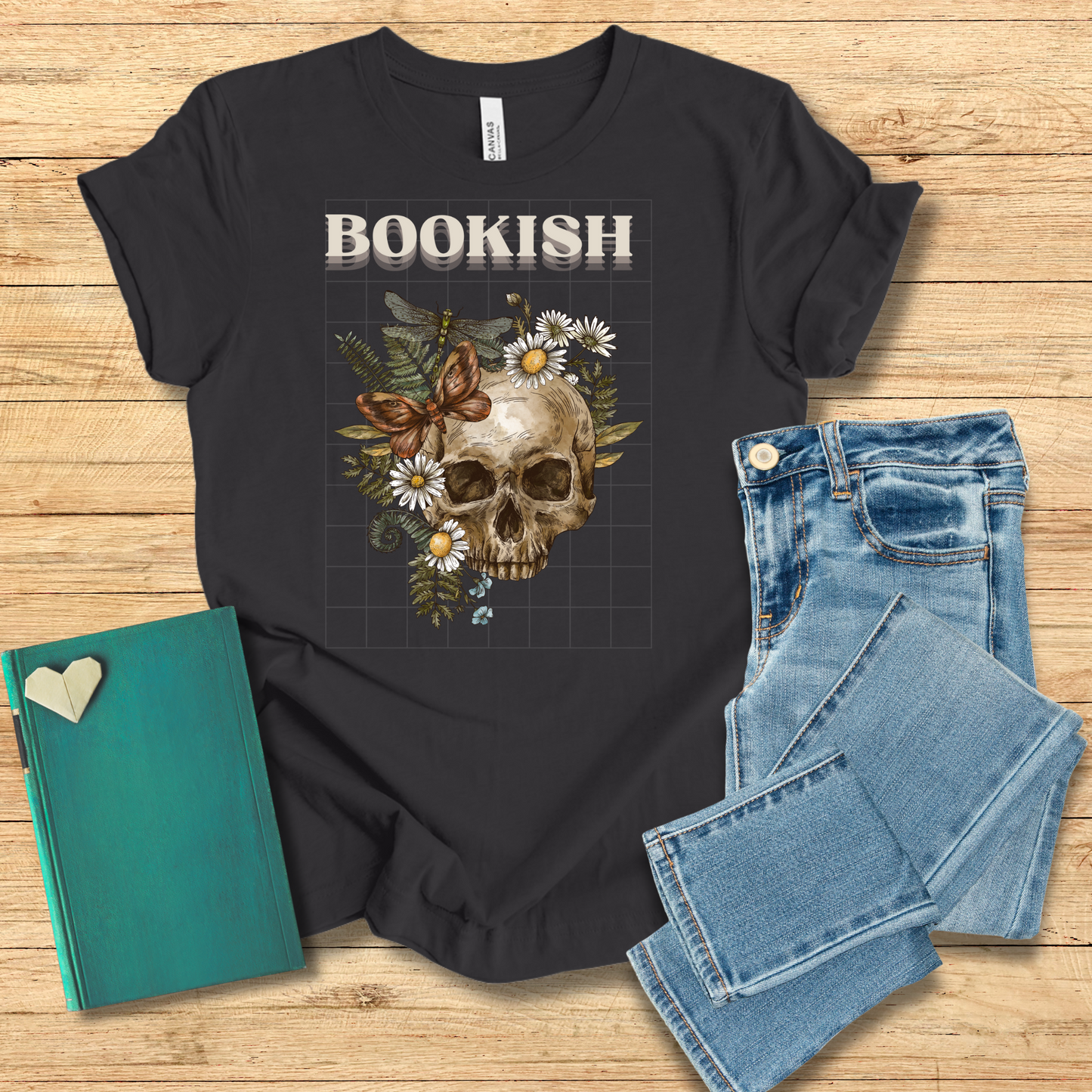 Bookish Skull Tee