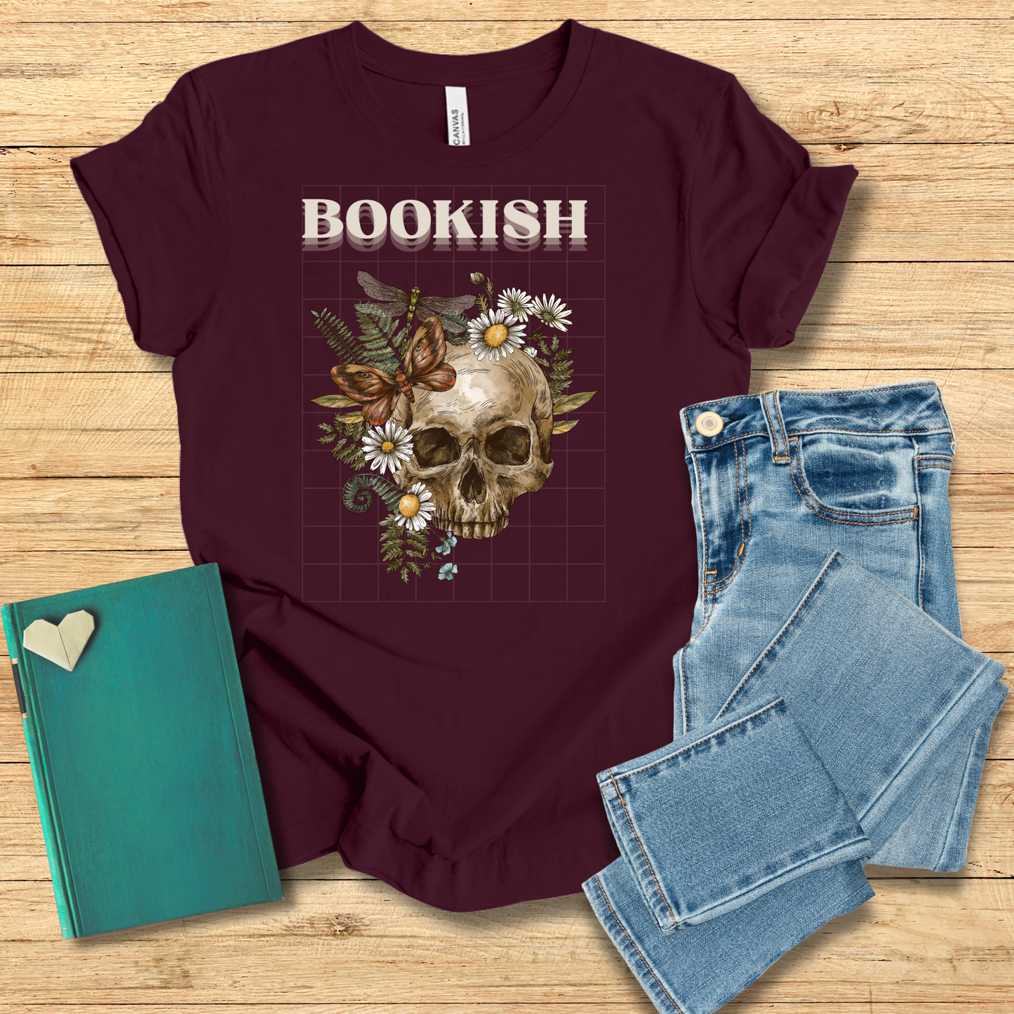 Bookish Skull Tee