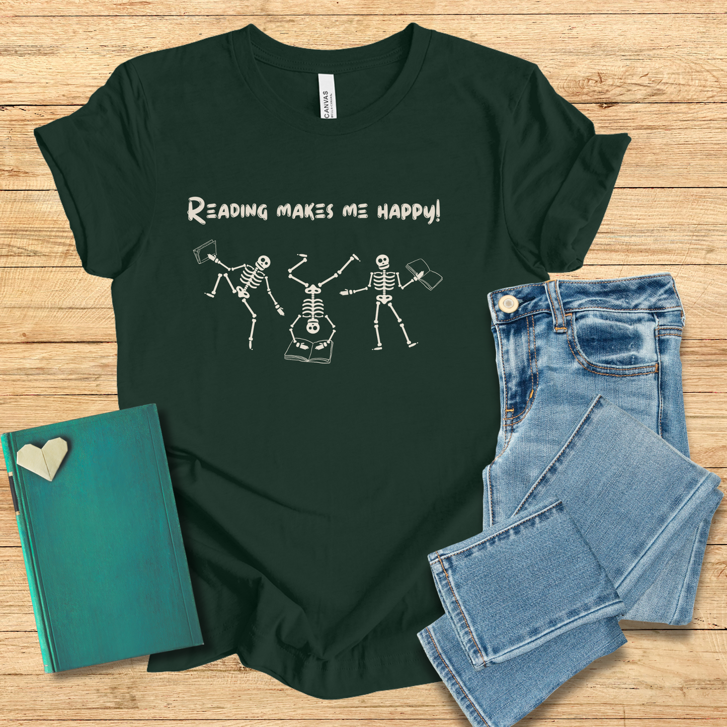 Reading Makes Me Happy Tee