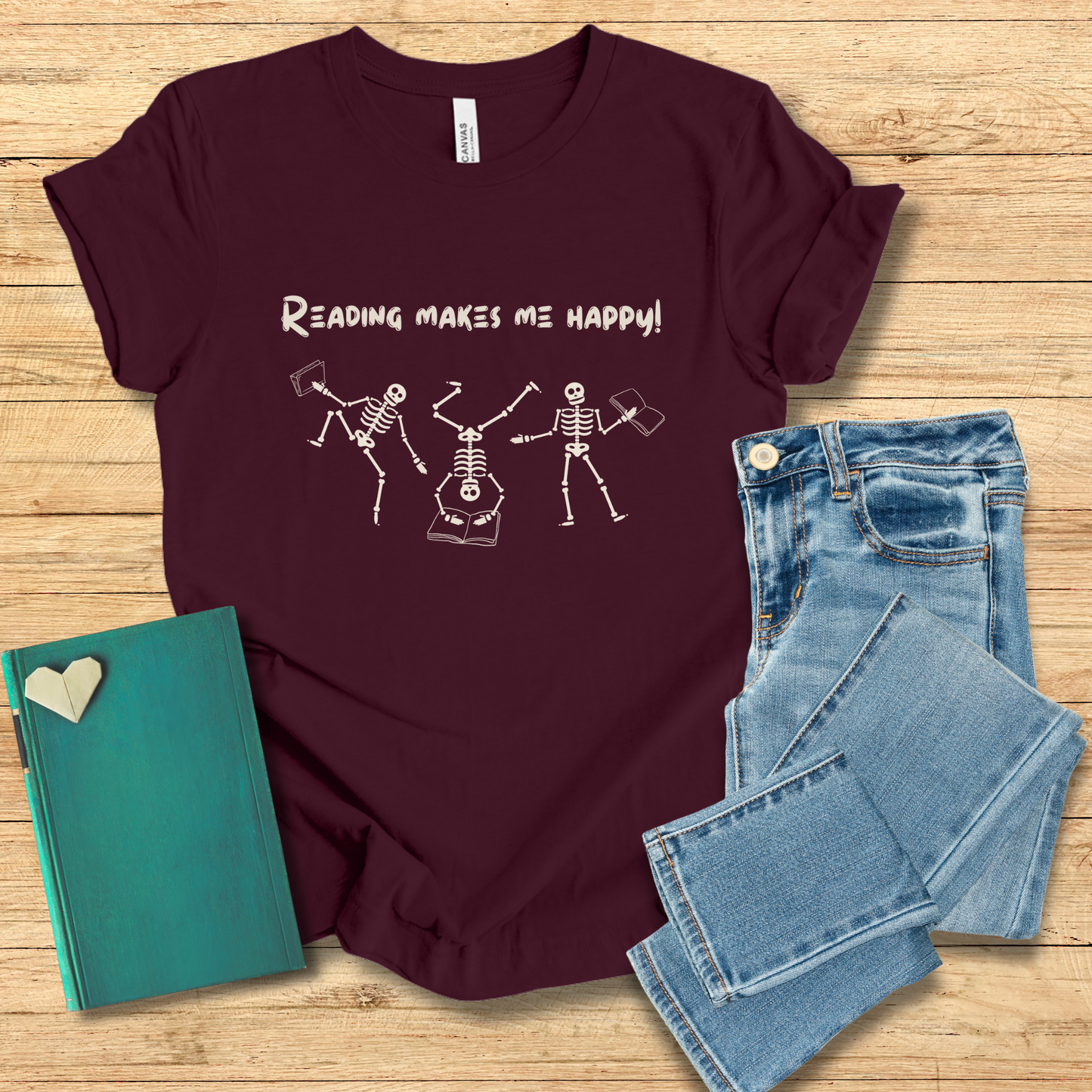 Reading Makes Me Happy Tee