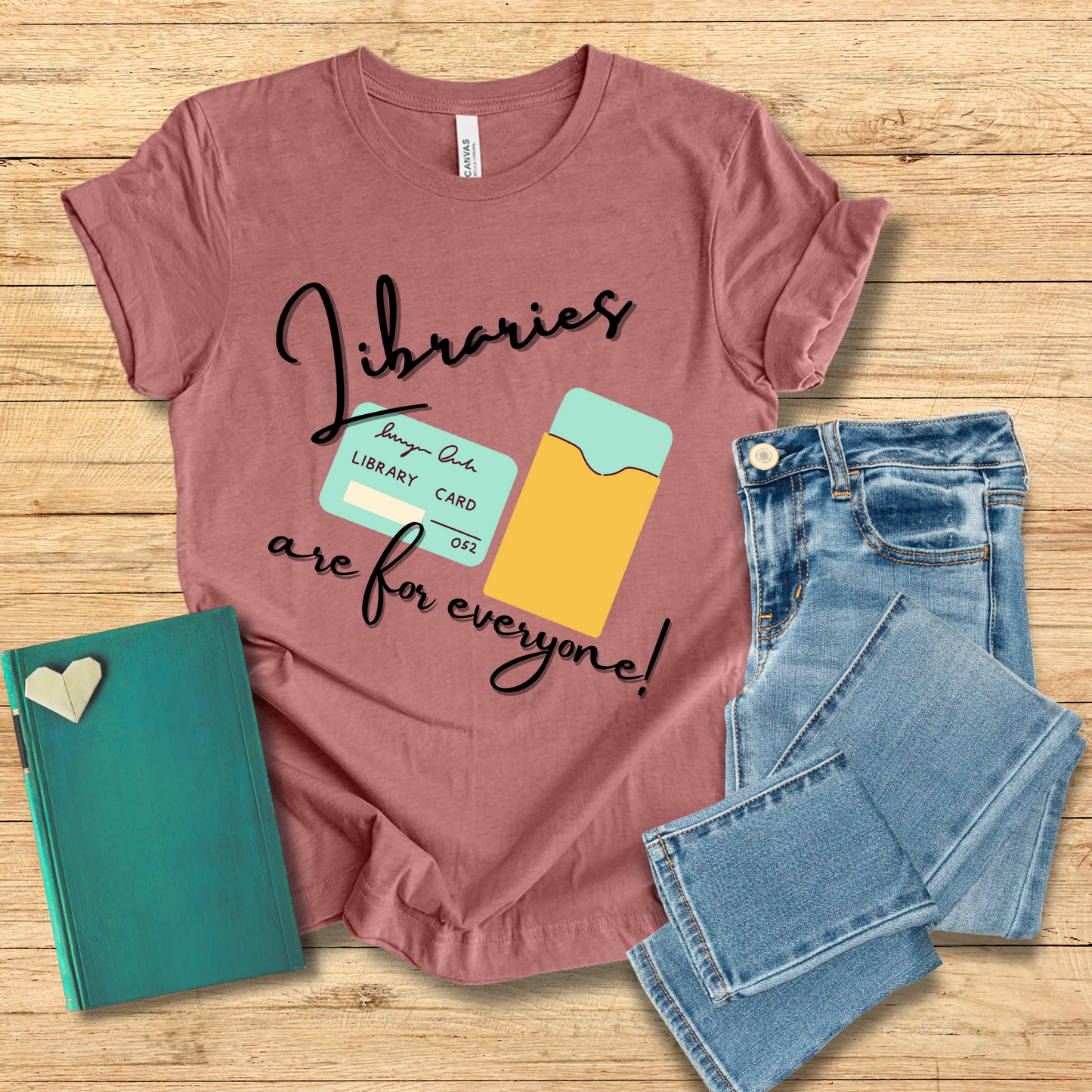 Libraries Are For Everyone Library Card Tee