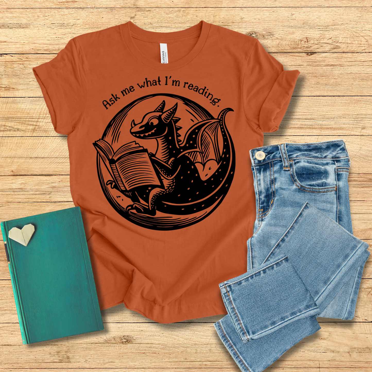 Ask Me What I'm Reading Dragon Tee