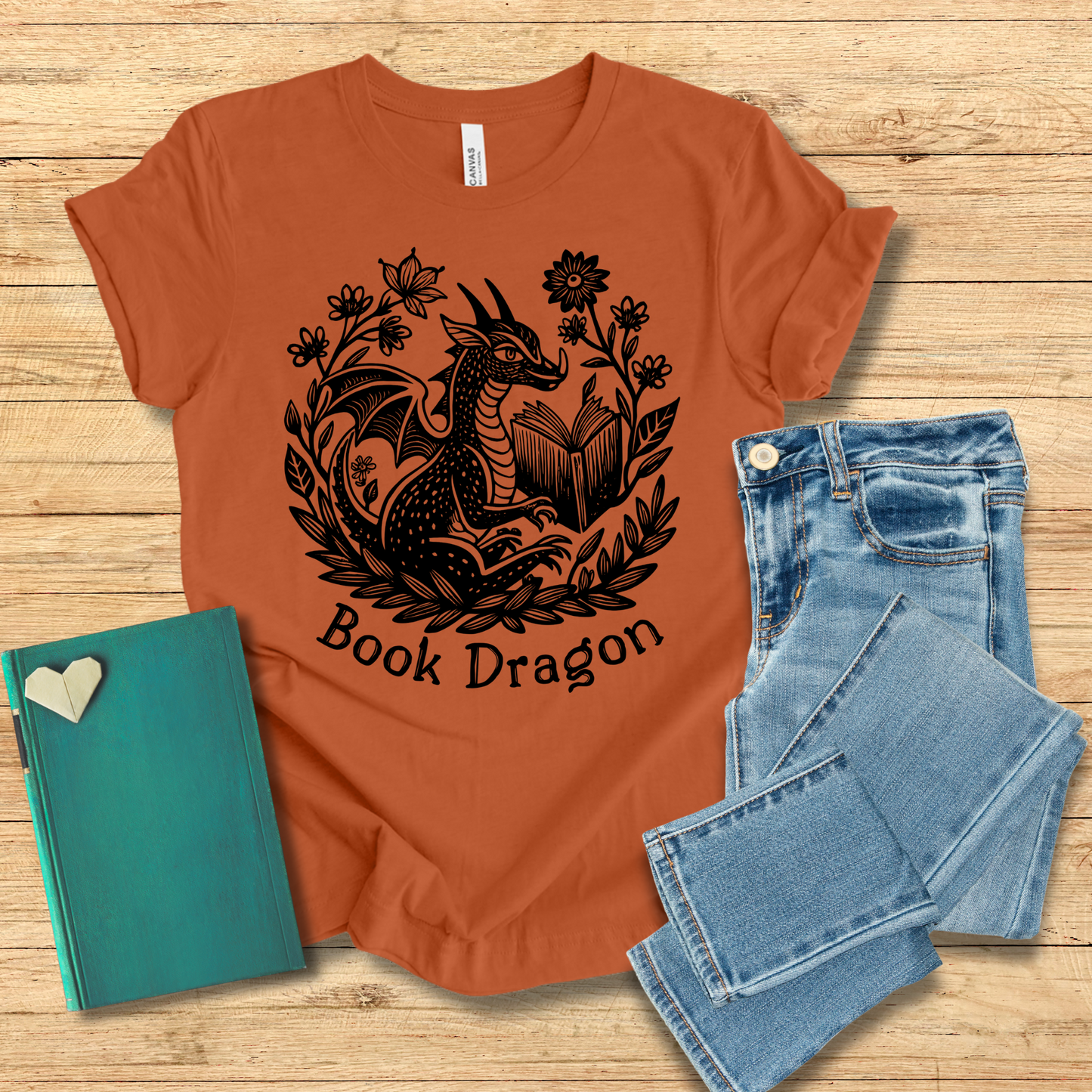 Garden Book Dragon Tee