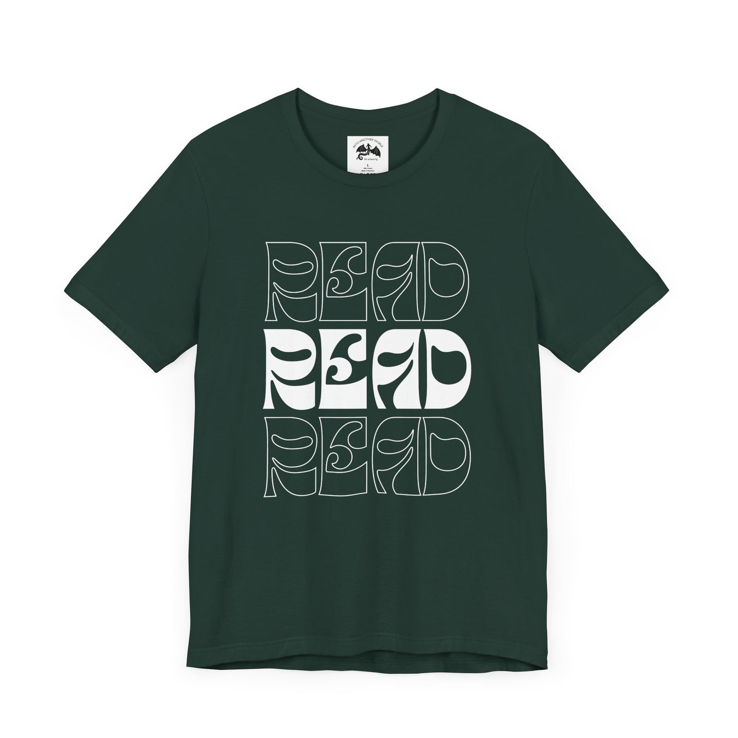 White Lettering Read Tee