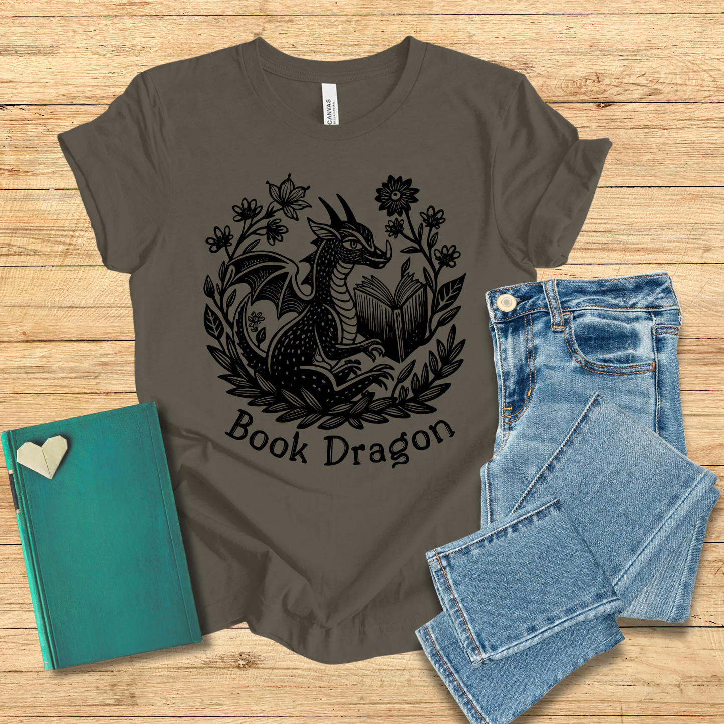 Garden Book Dragon Tee