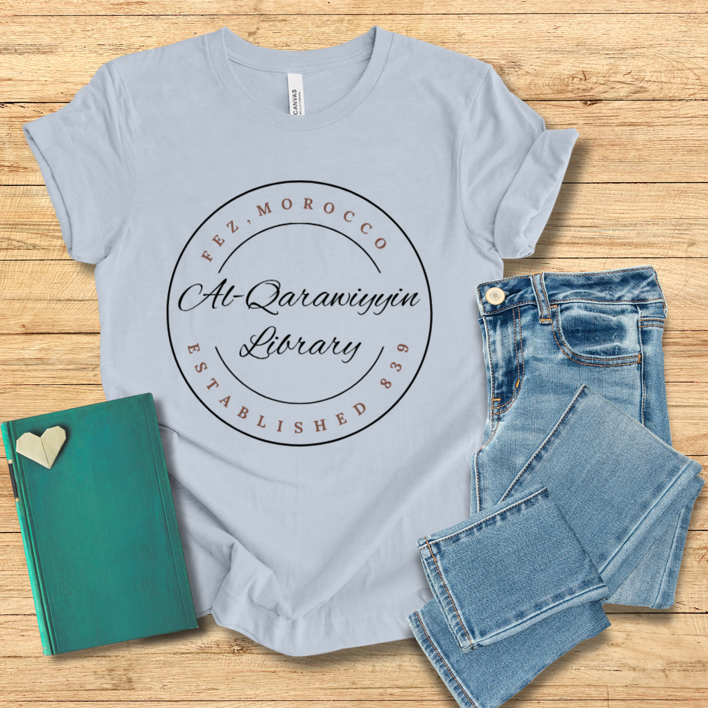 Al-Qarawiyyin Library Disc Tee