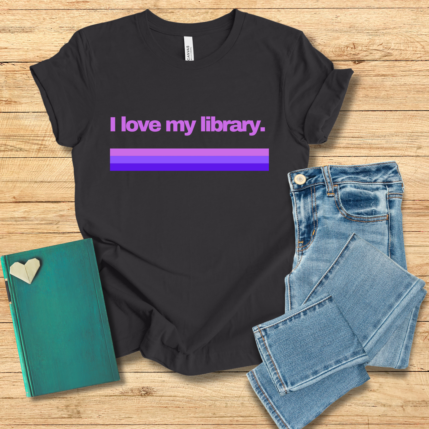 I Love My Library Tee