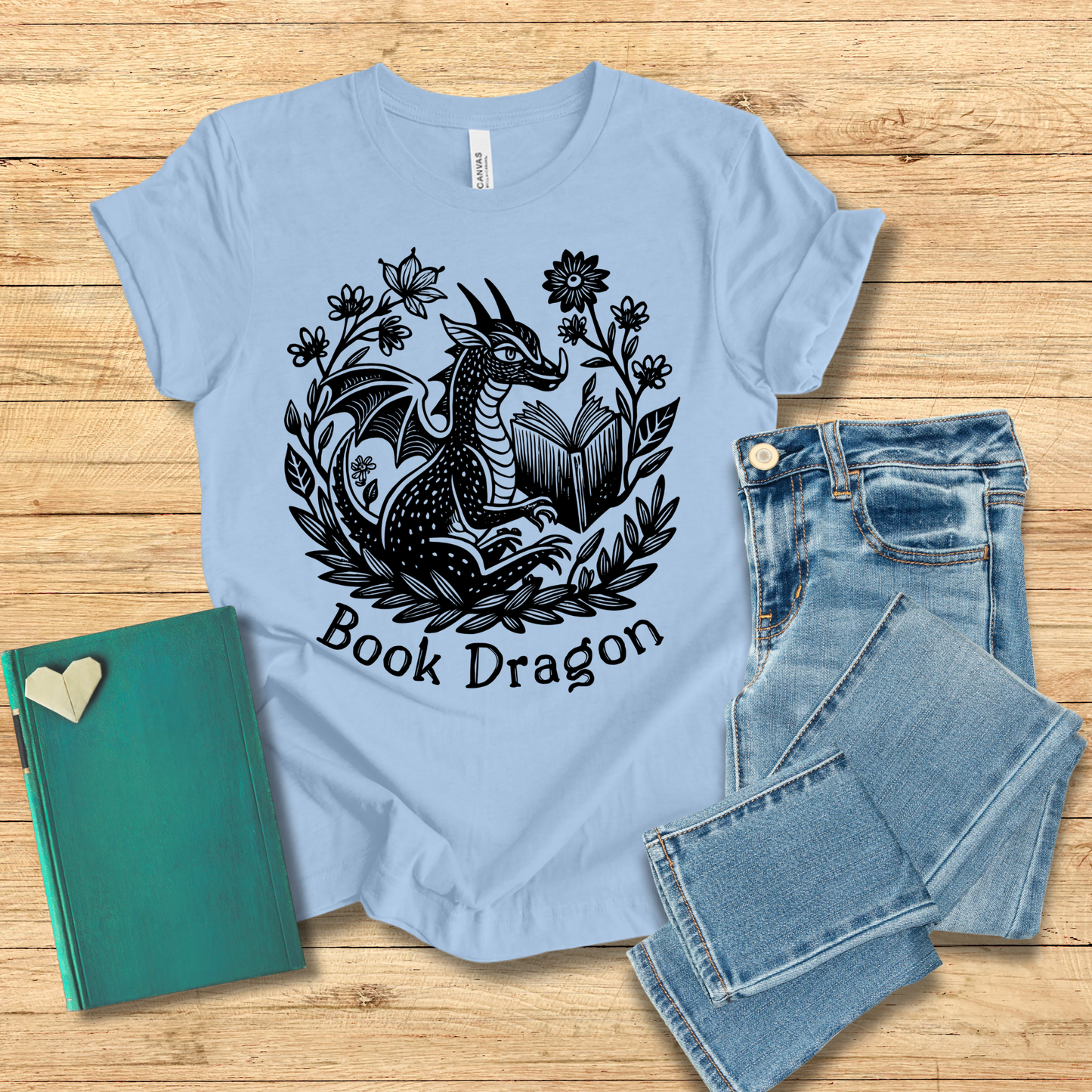 Garden Book Dragon Tee
