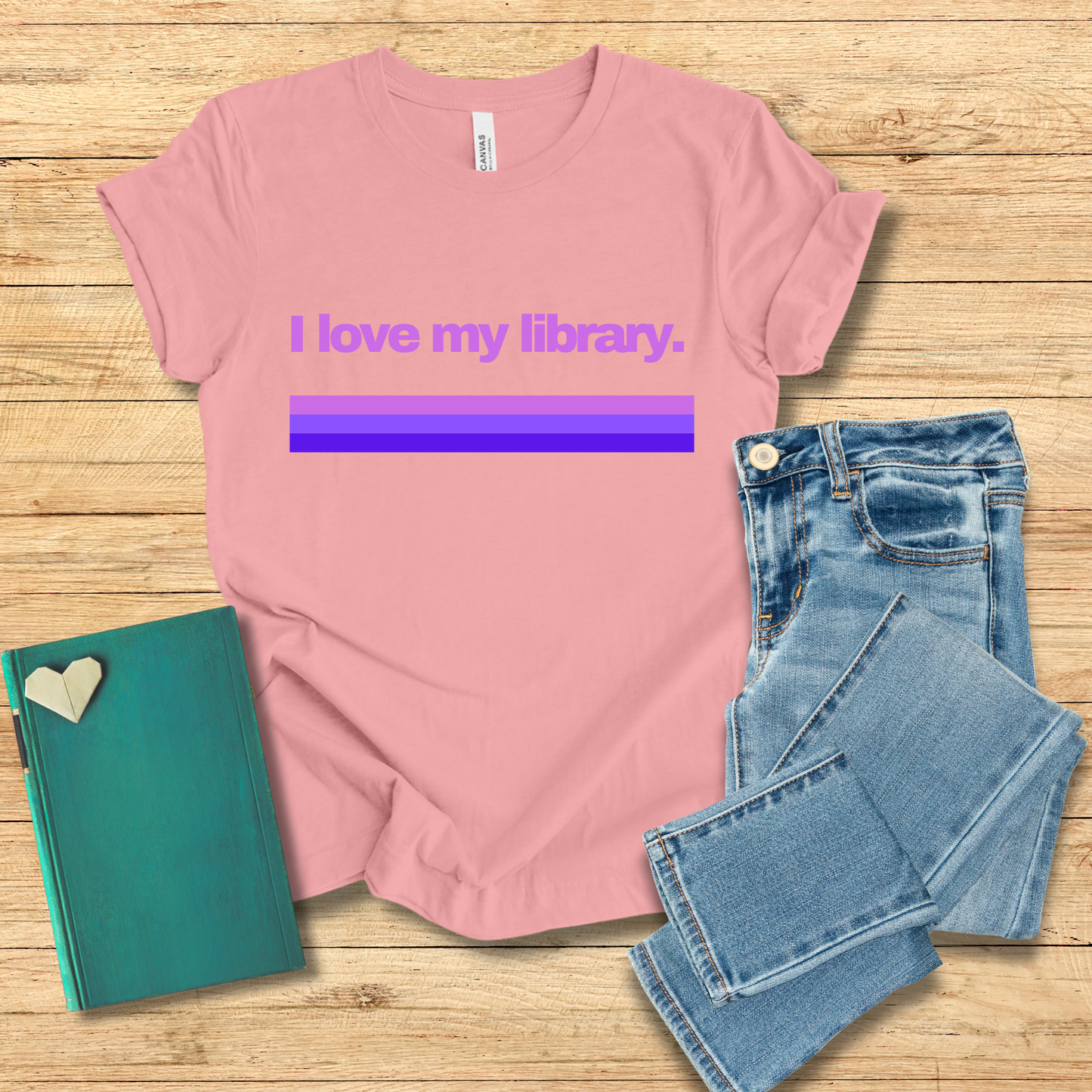 I Love My Library Tee