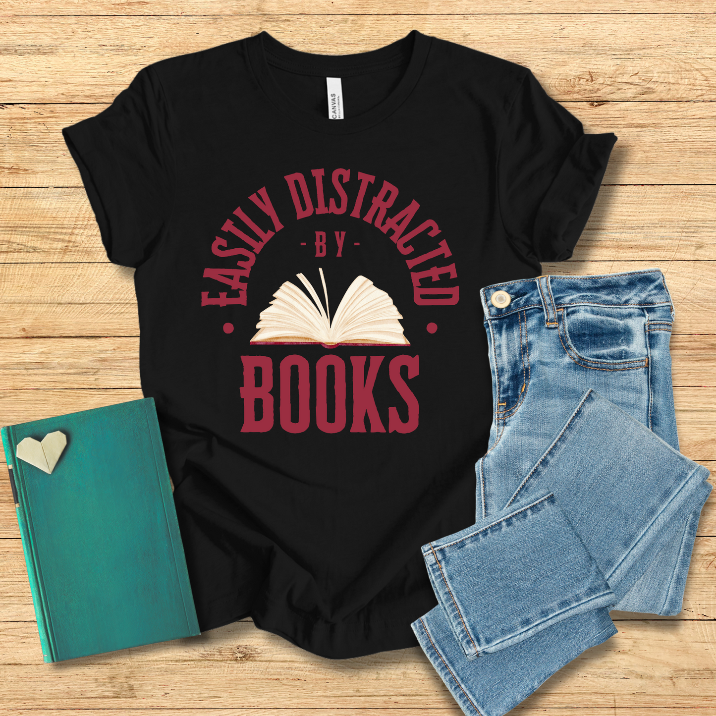 Easily Distracted By Books Tee