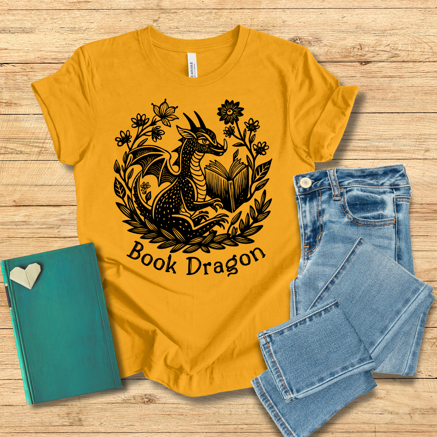 Garden Book Dragon Tee