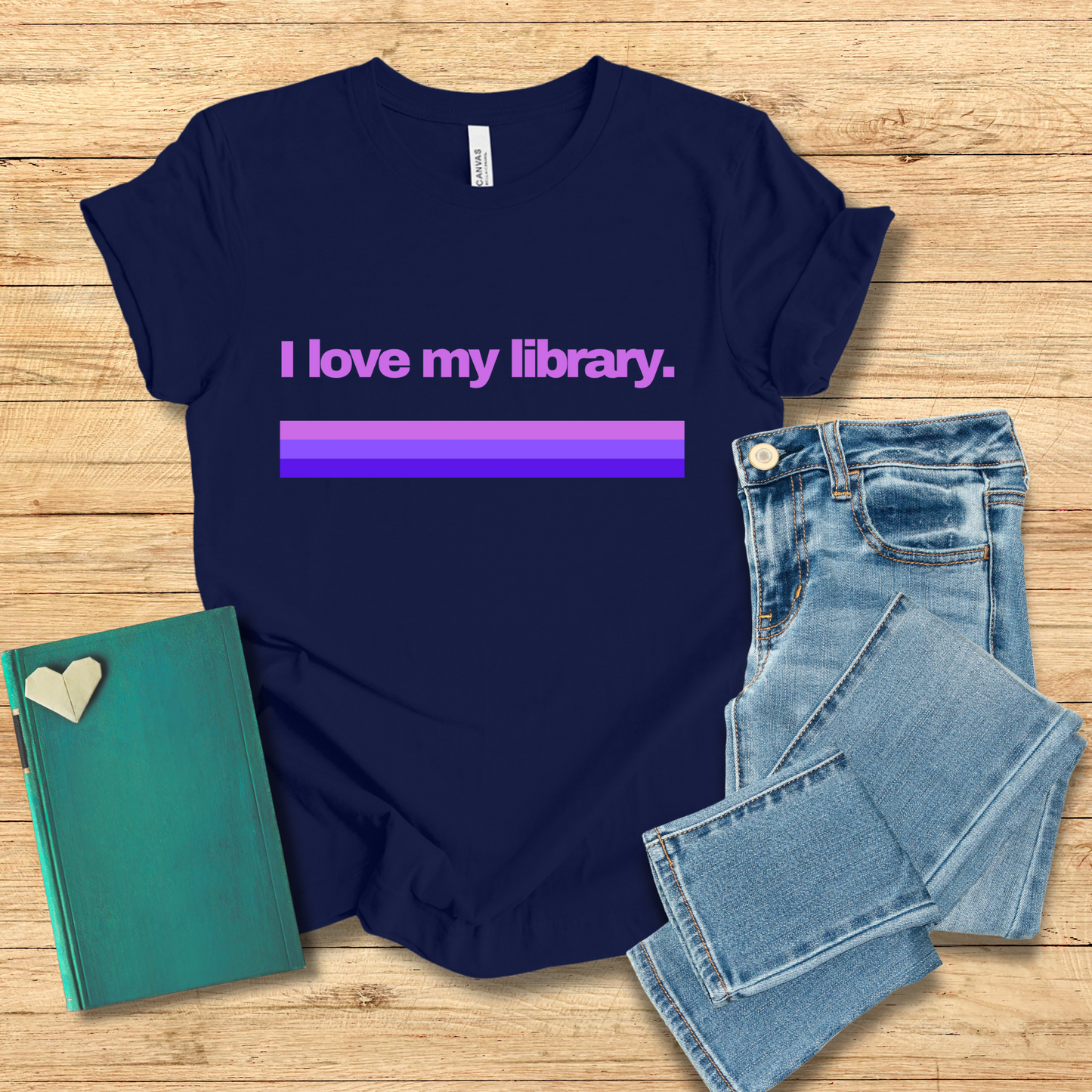 I Love My Library Tee