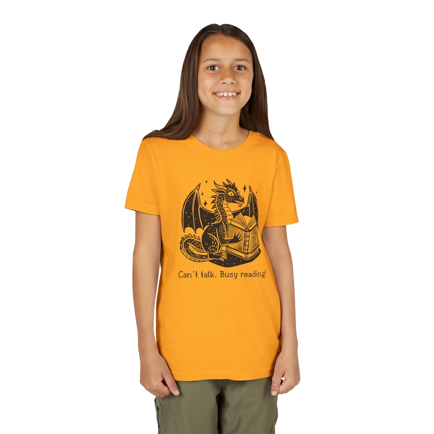 Can't Talk Busy Reading Dragon Children's Tee