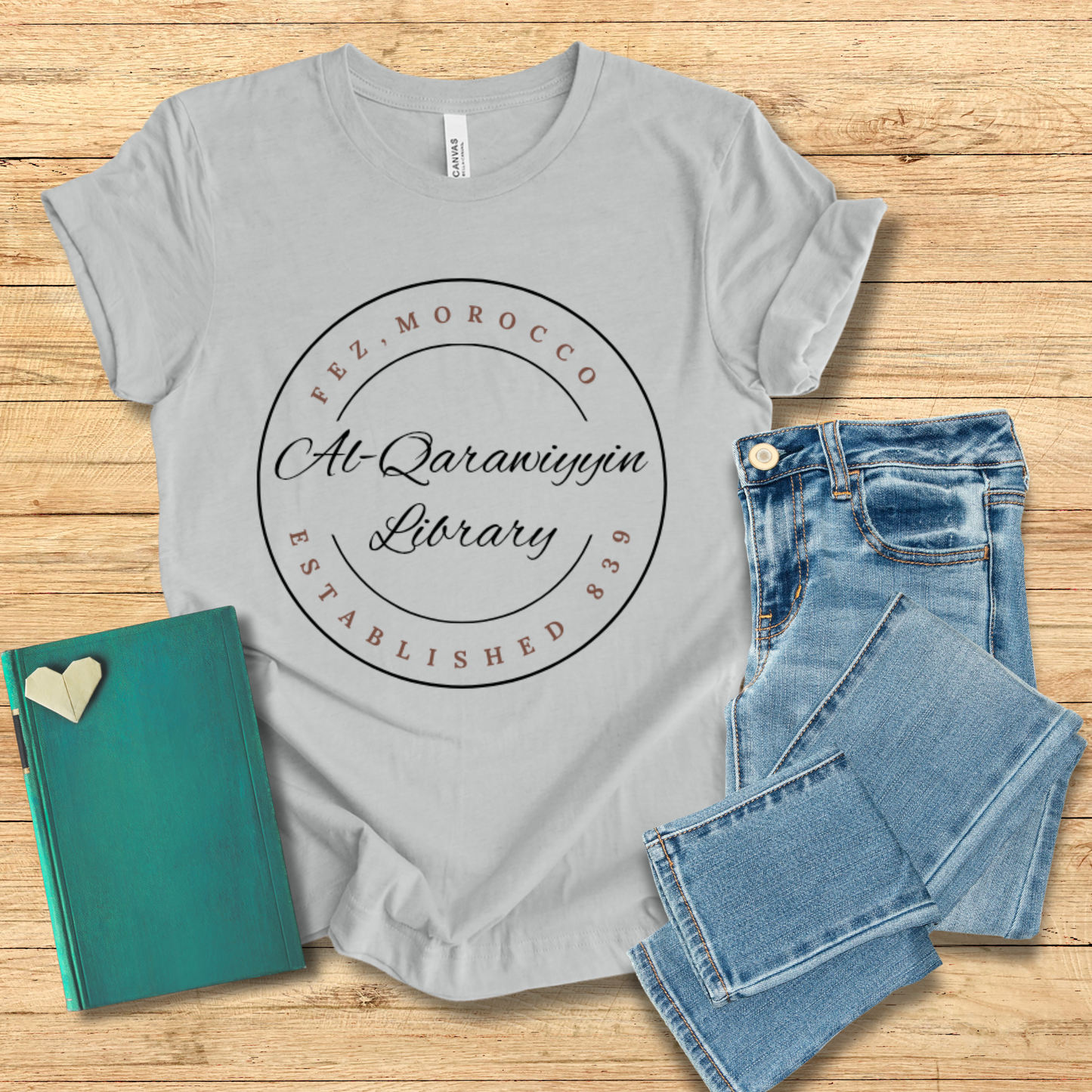Al-Qarawiyyin Library Disc Tee