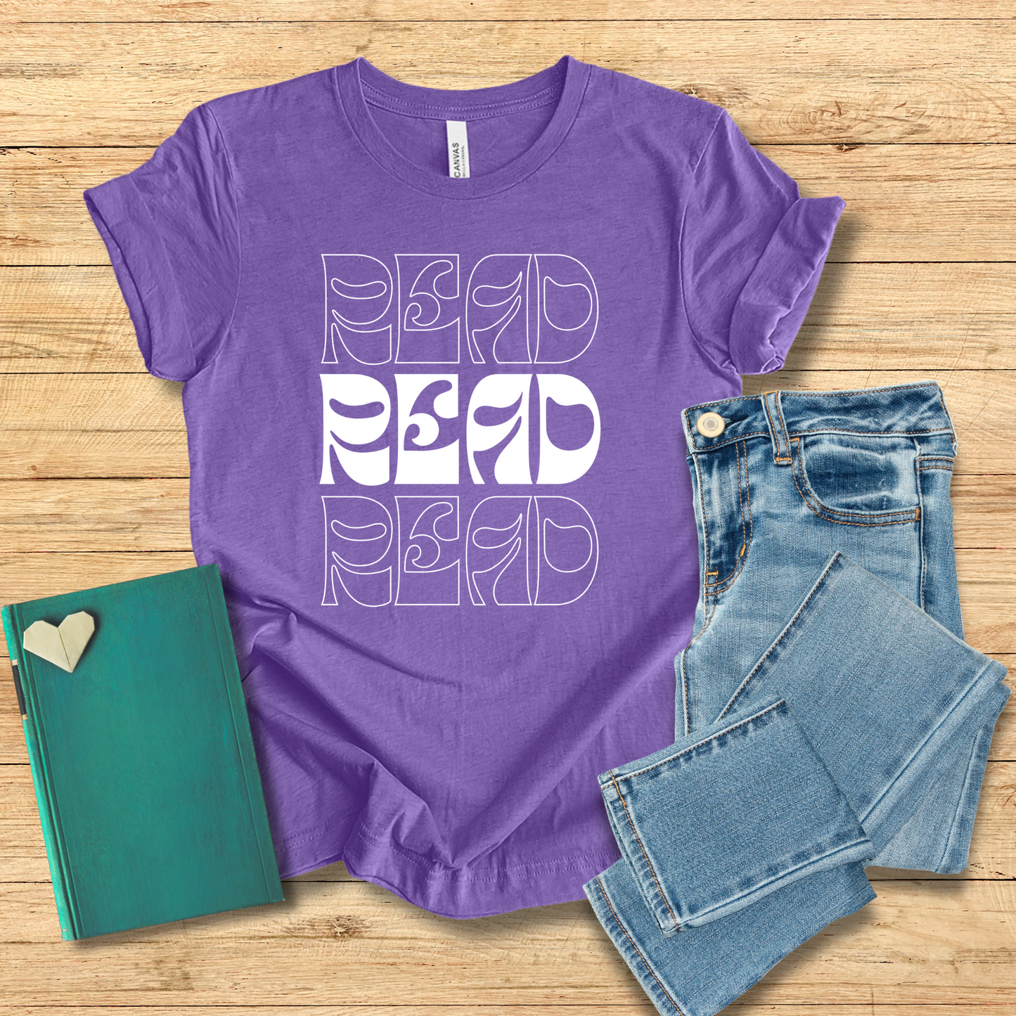 White Lettering Read Tee