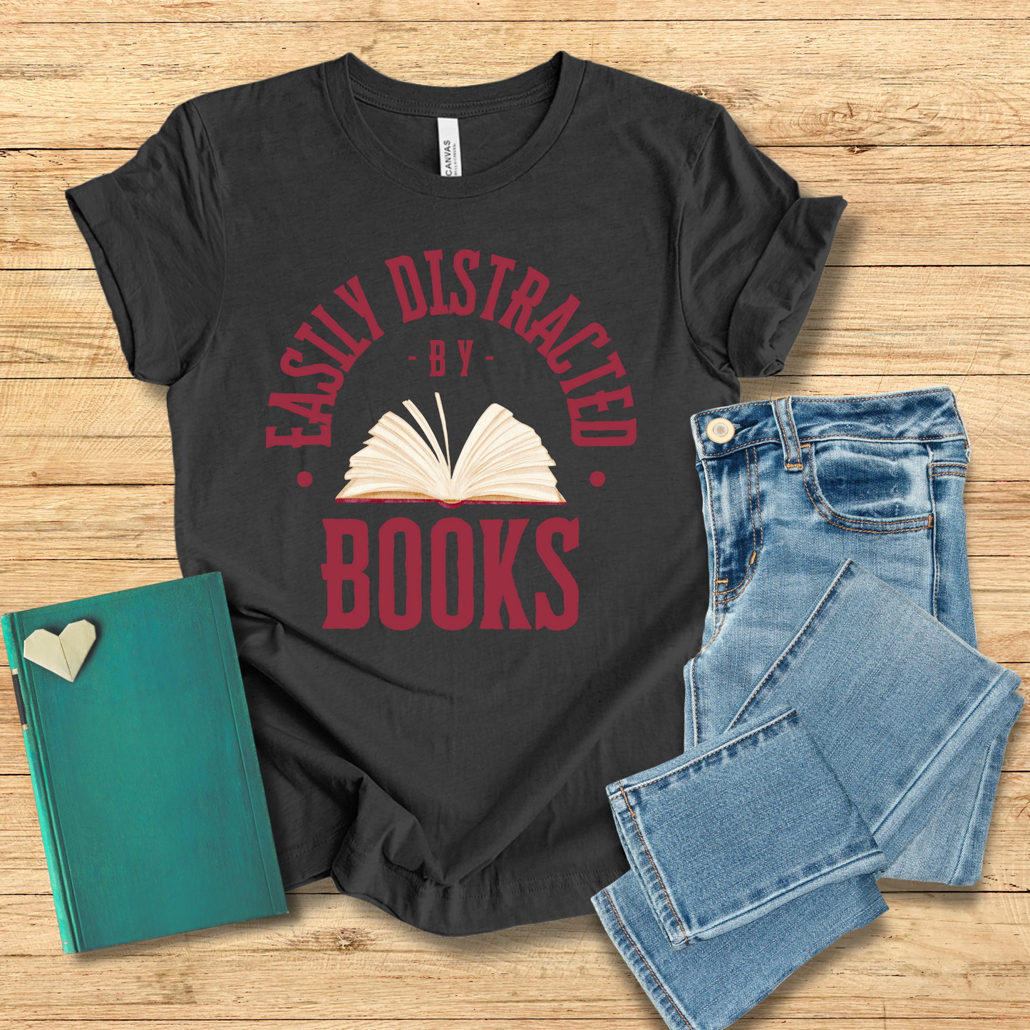 Easily Distracted By Books Tee