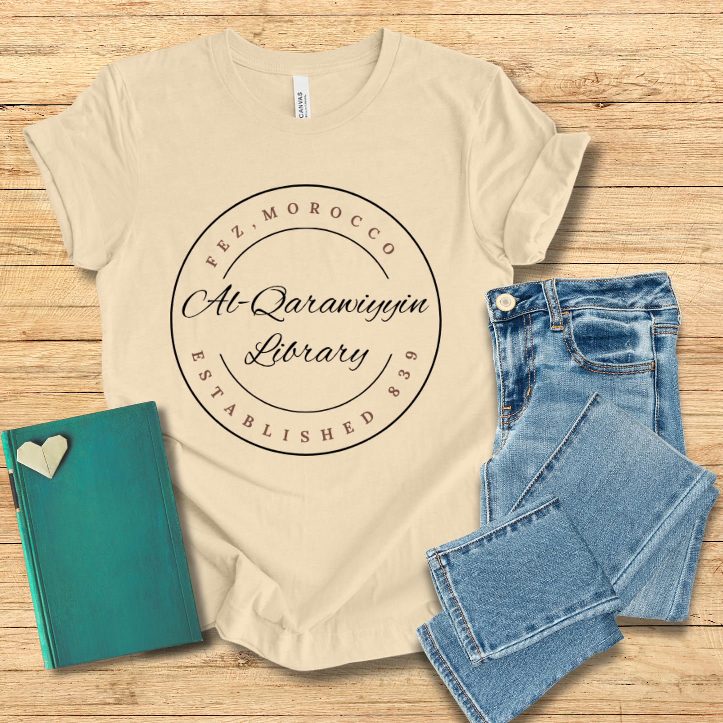 Al-Qarawiyyin Library Disc Tee