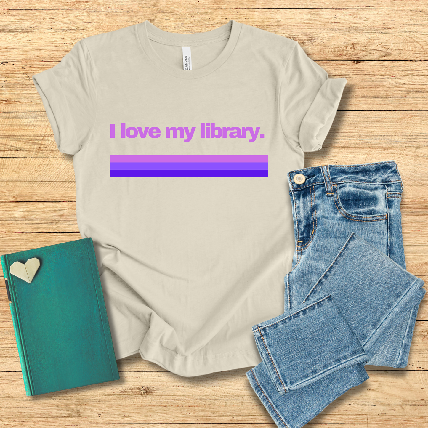 I Love My Library Tee