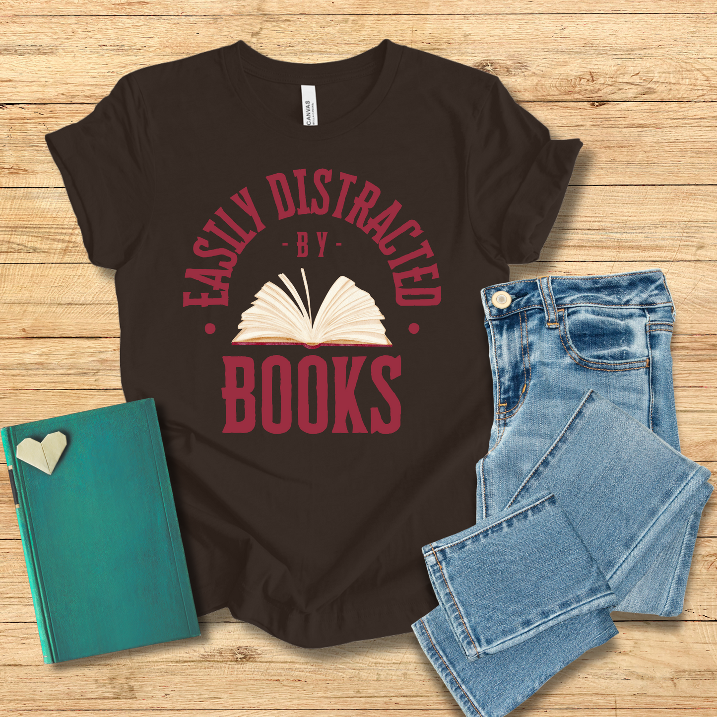 Easily Distracted By Books Tee