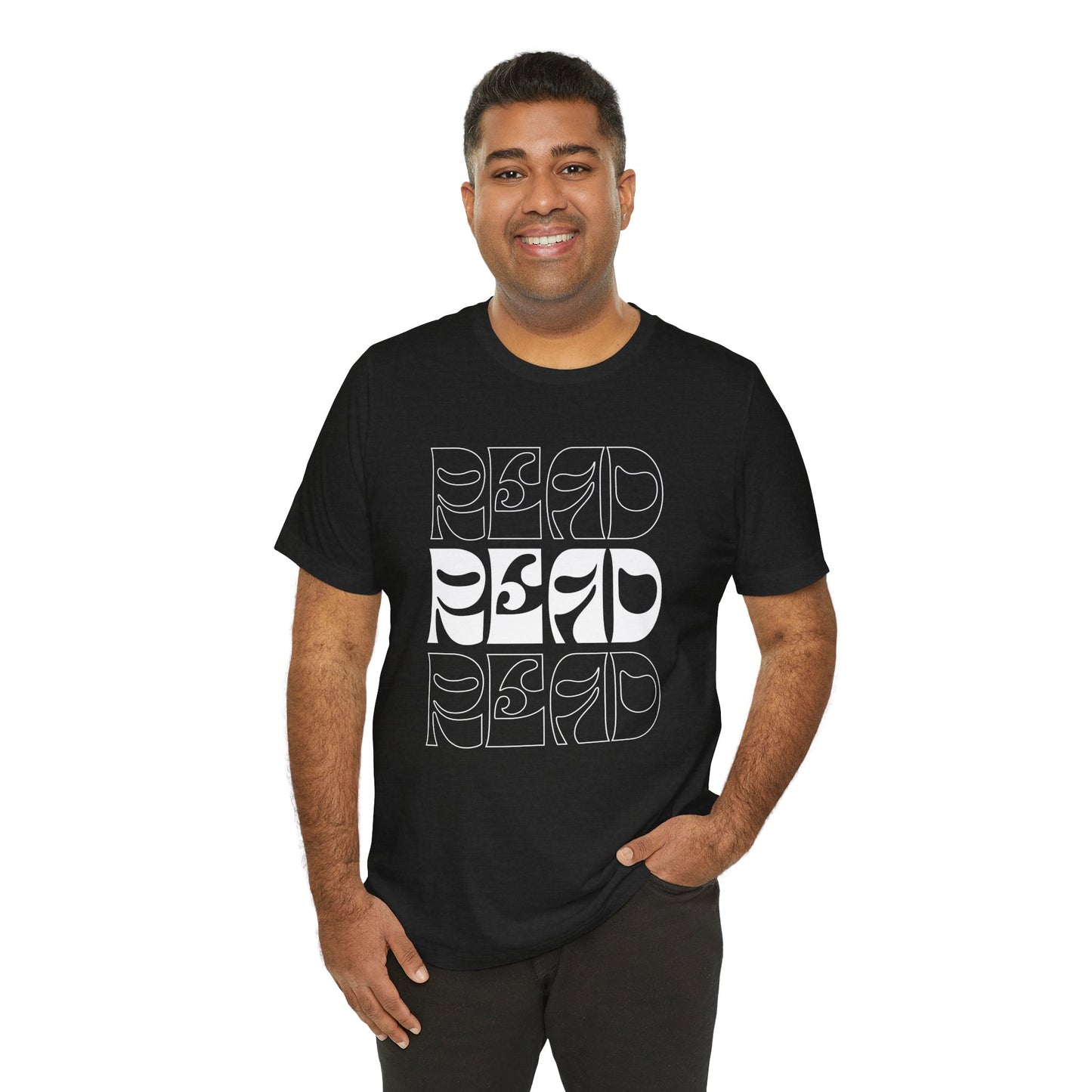White Lettering Read Tee