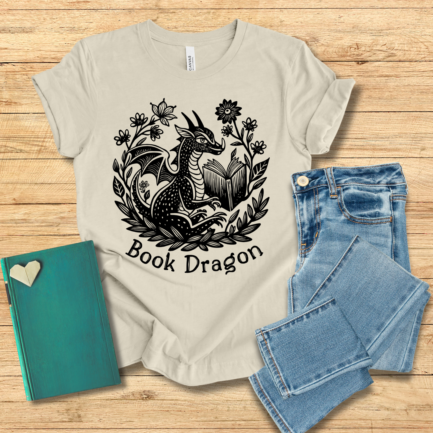 Garden Book Dragon Tee
