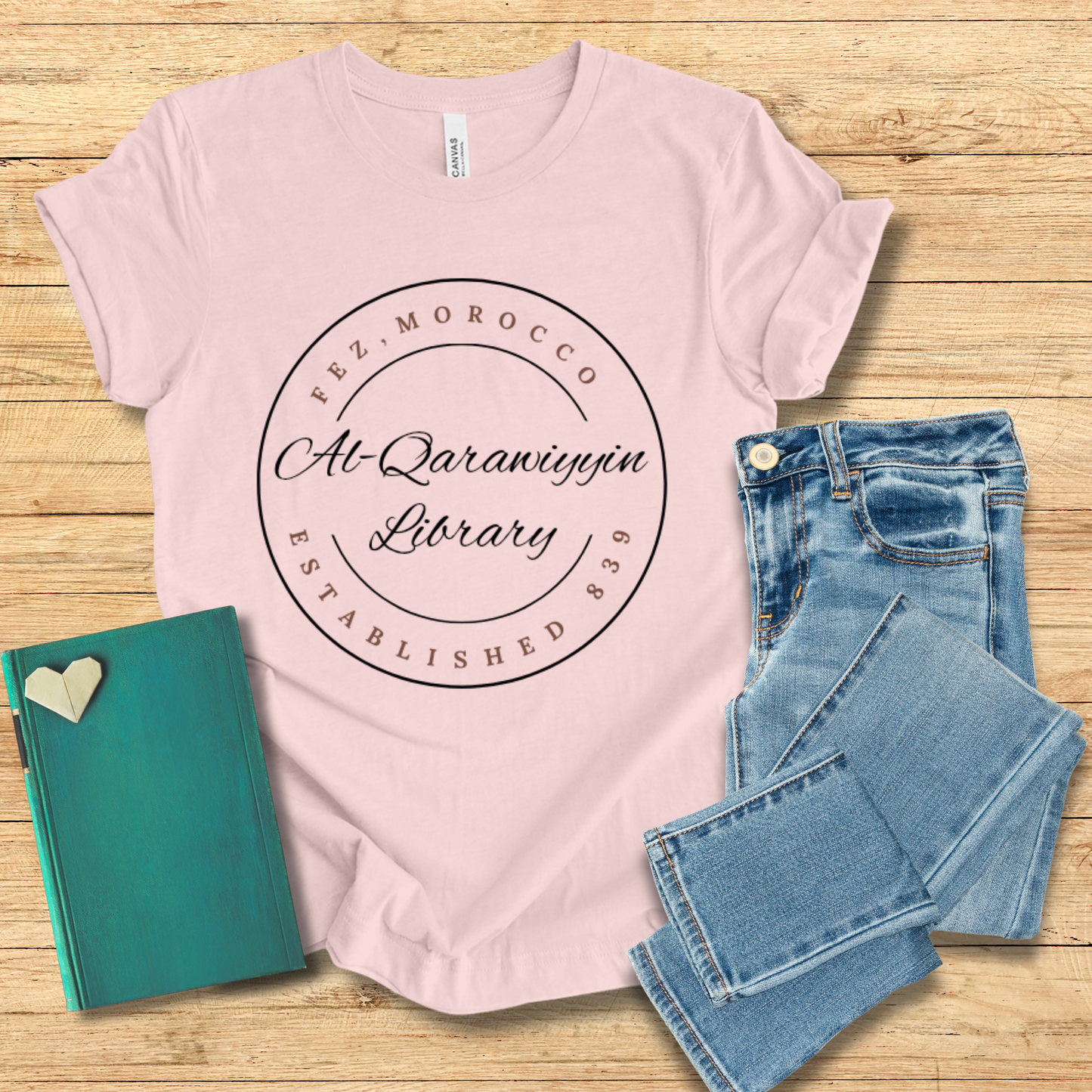 Al-Qarawiyyin Library Disc Tee