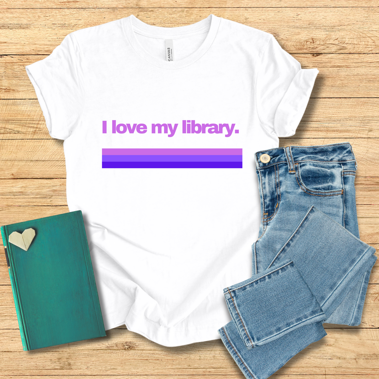 I Love My Library Tee