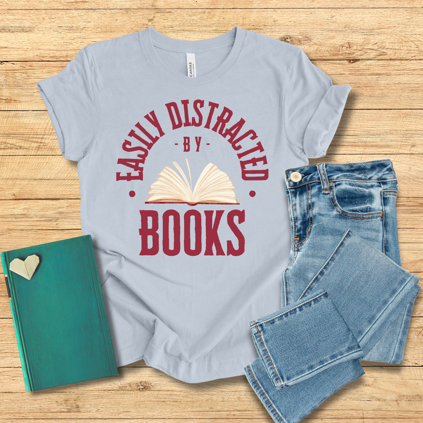 Easily Distracted By Books Tee